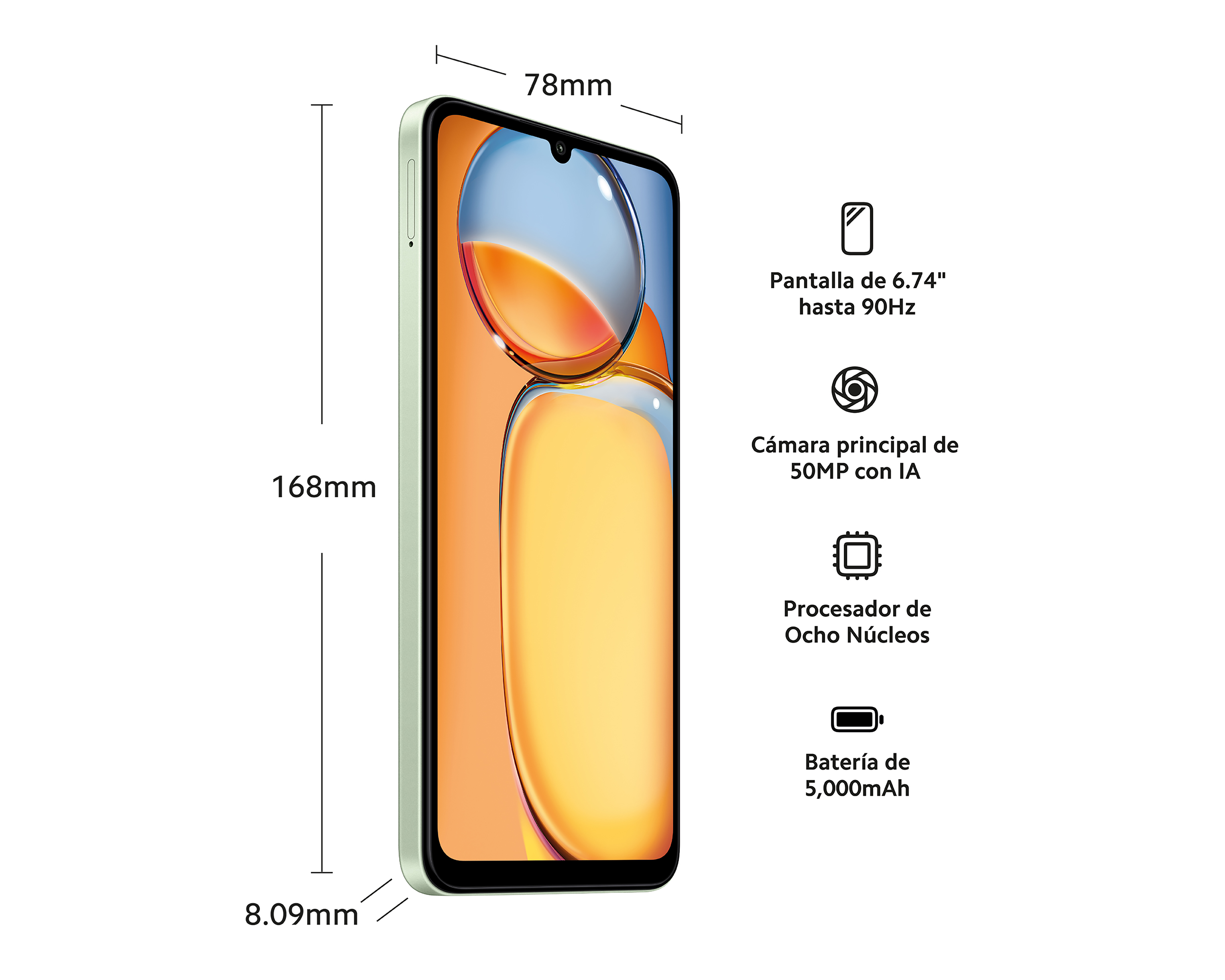 Foto 7 | Foto 7 | Telcel Xiaomi Redmi 13C 128 GB Verde