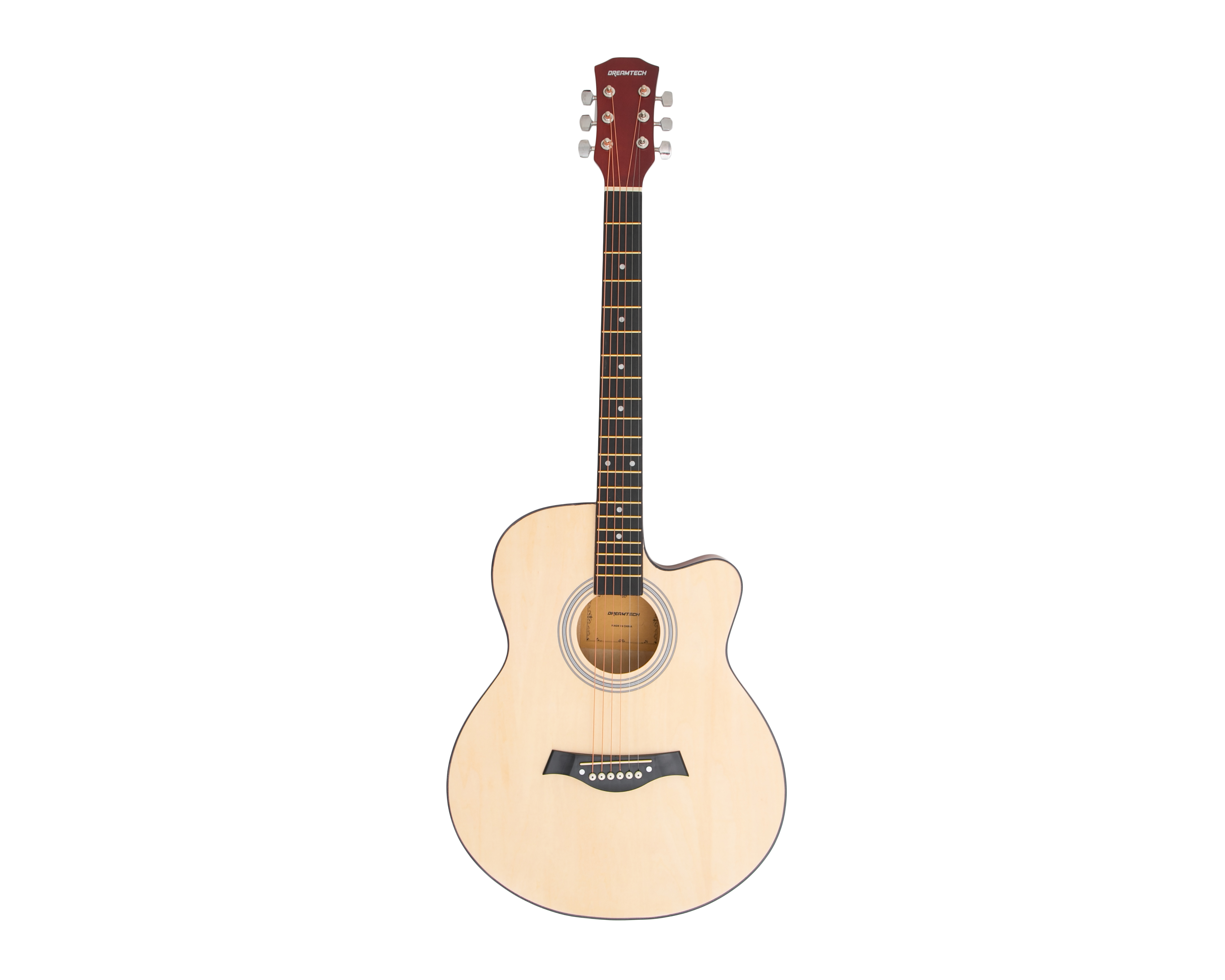 Foto 2 pulgar | Foto 1 | Guitarra Acústica Dreamtech DT-GA40 Beige