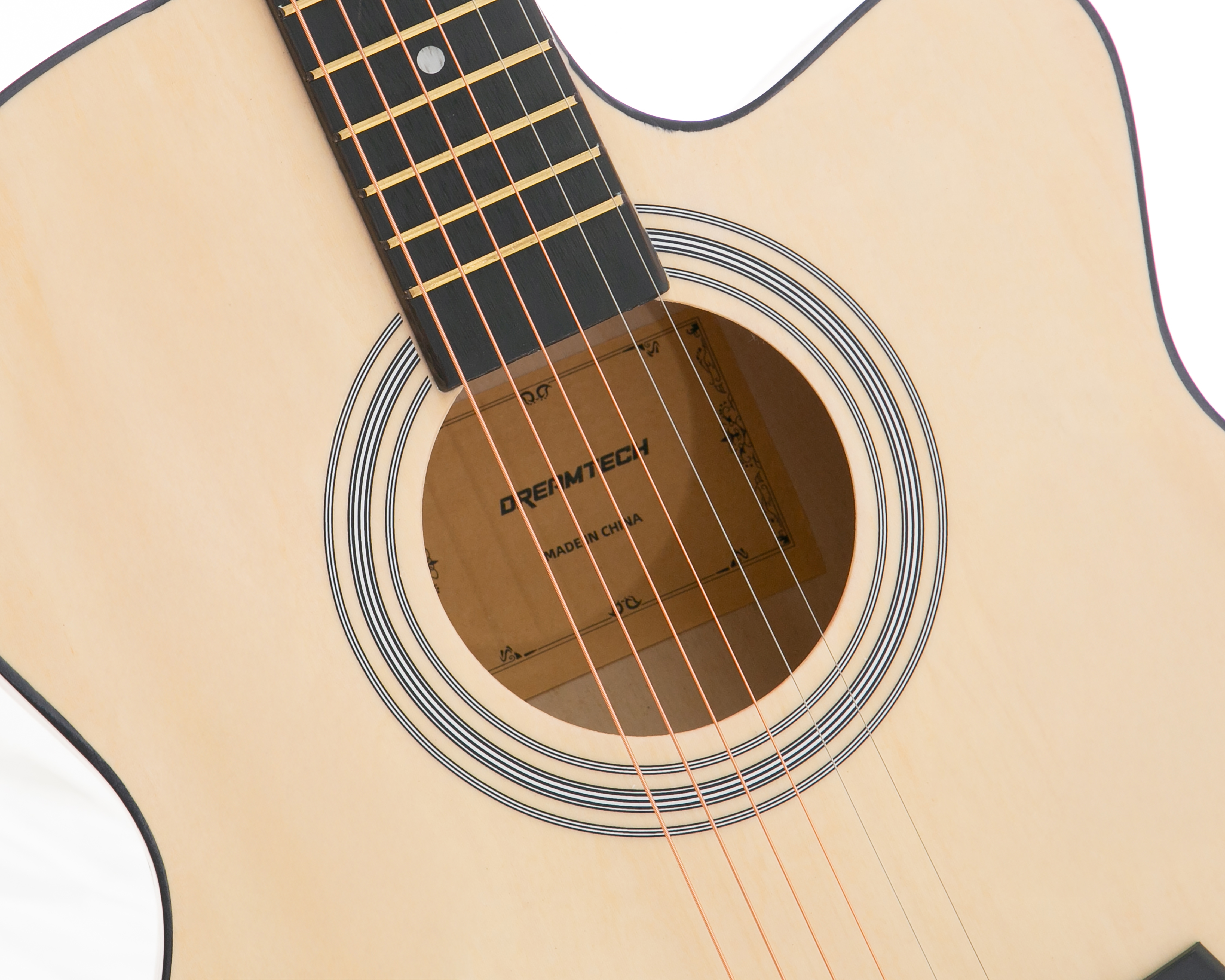 Foto 5 pulgar | Foto 4 | Guitarra Acústica Dreamtech DT-GA40 Beige
