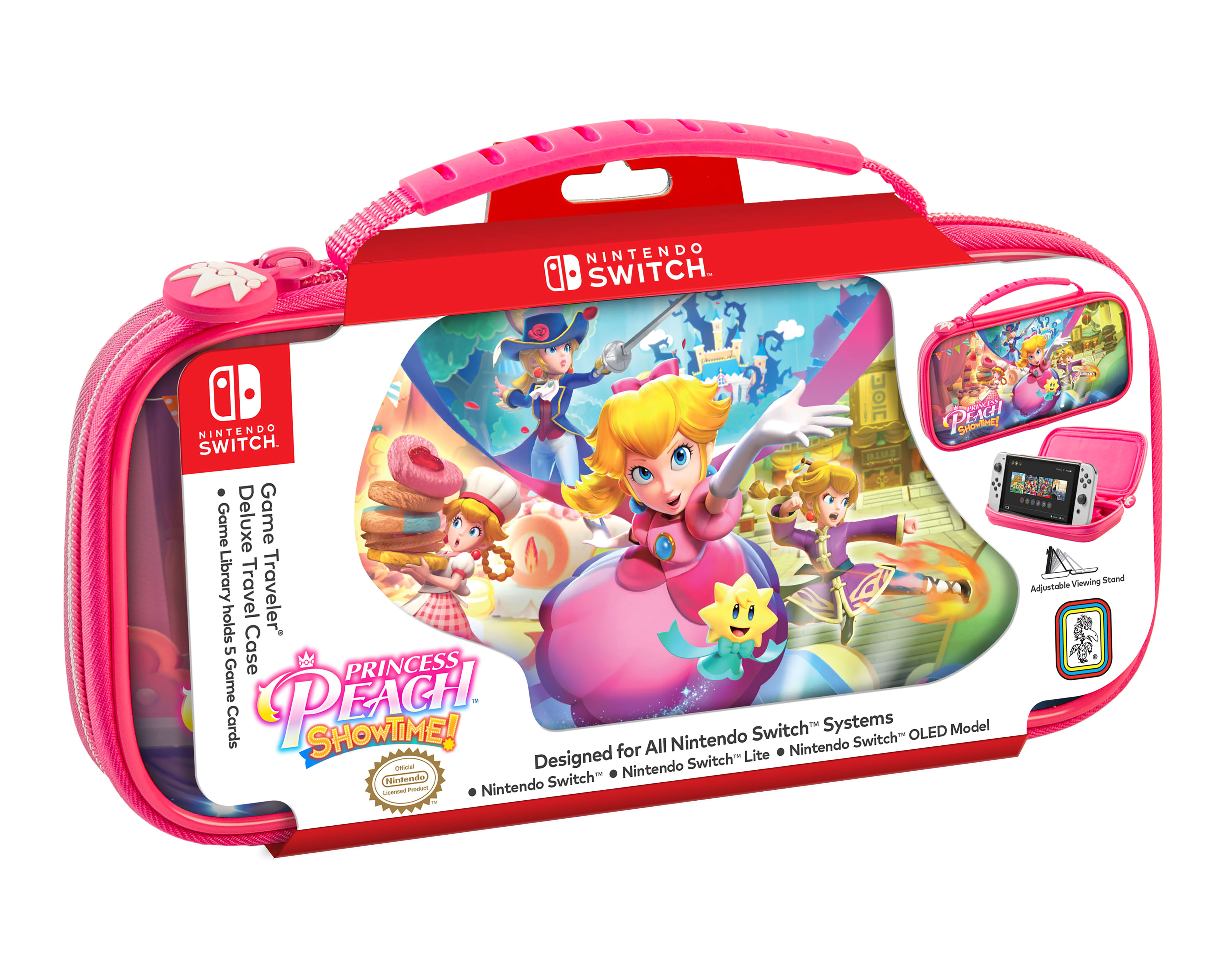 Foto 3 pulgar | Foto 2 | Estuche para Nintendo Switch RDS Princess Peach Show Time