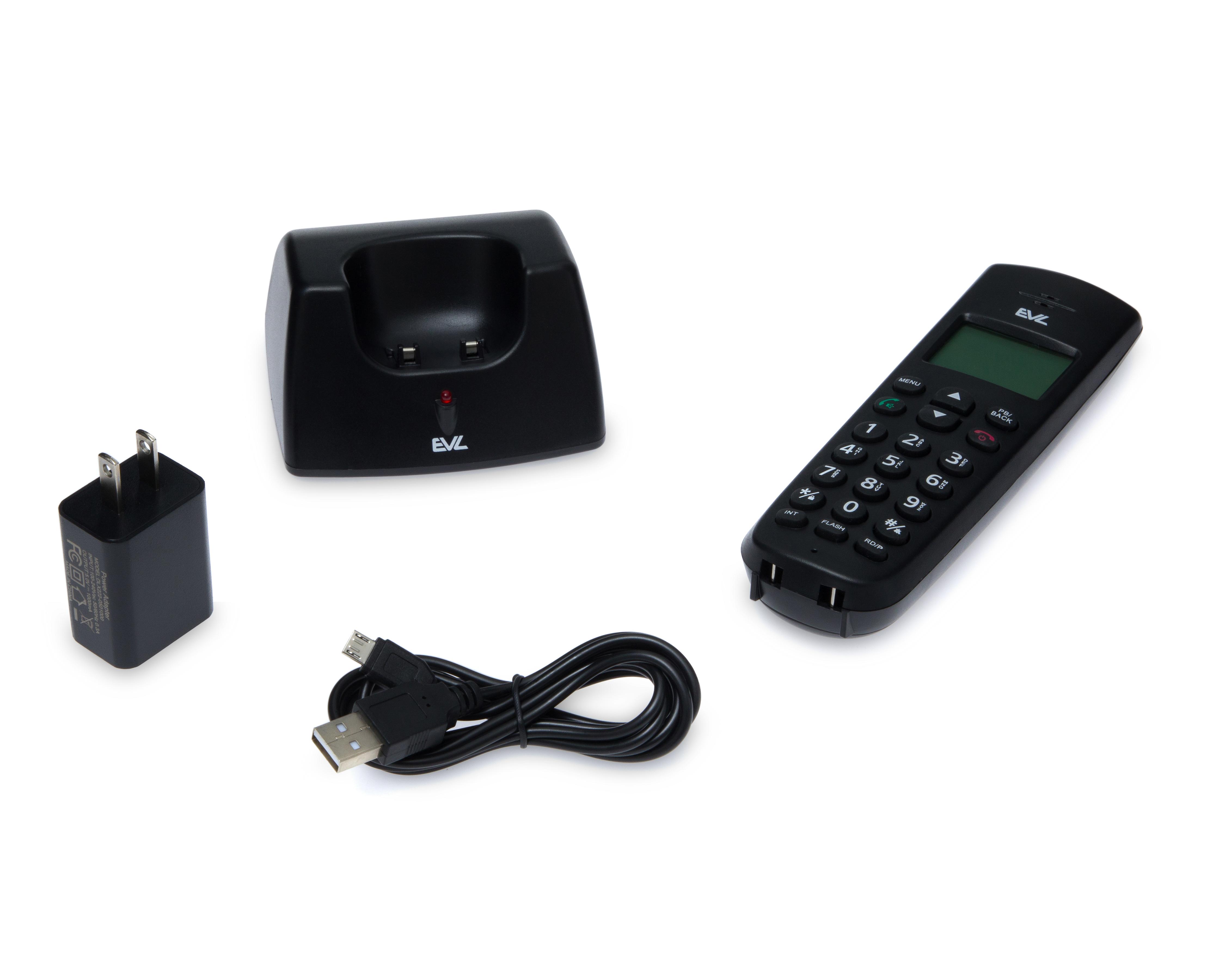 Foto 5 | Foto 5 | Teléfono Inalámbrico EVL D601 Negro