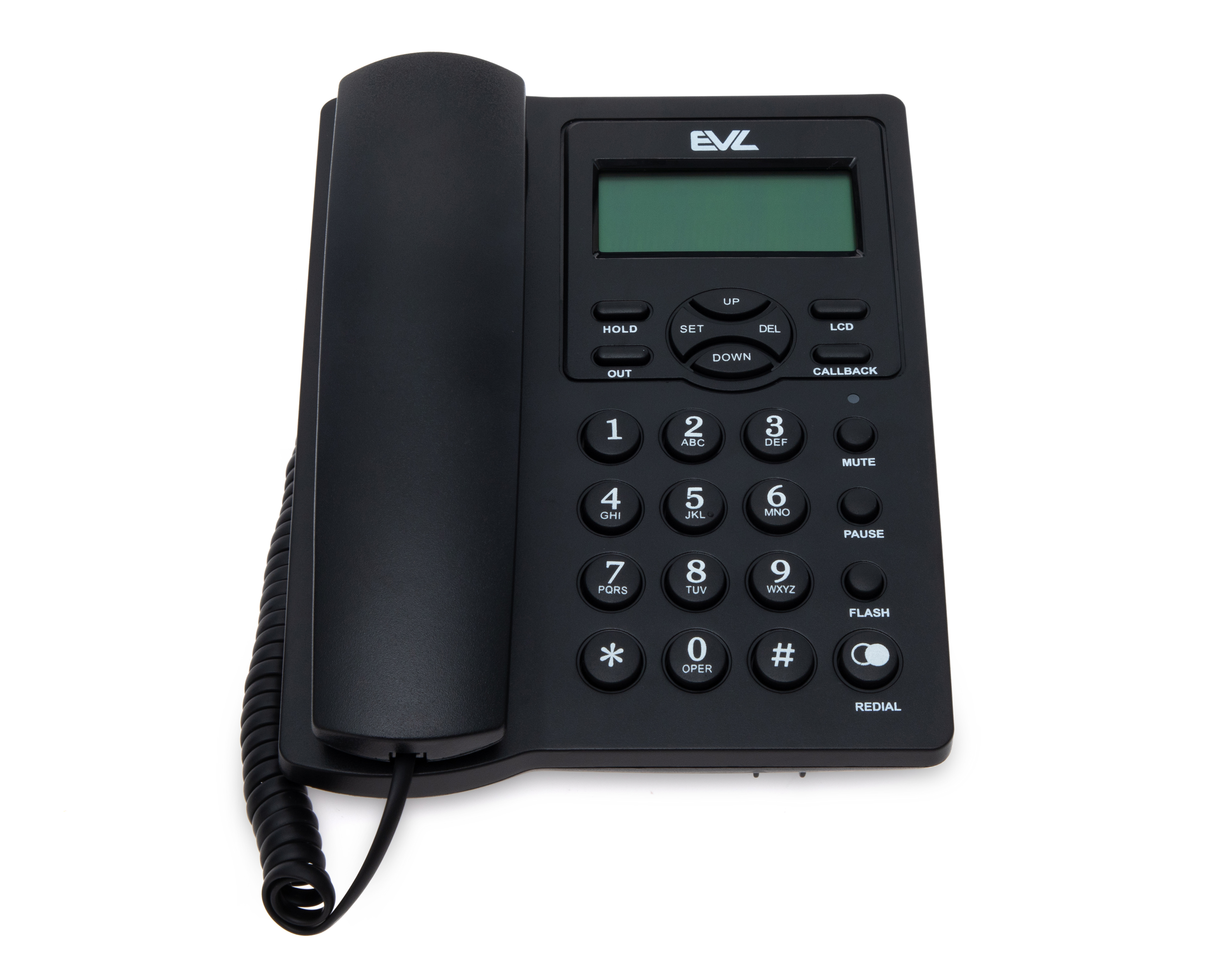 Foto 4 pulgar | Foto 3 | Teléfono Alámbrico EVL C16 Negro