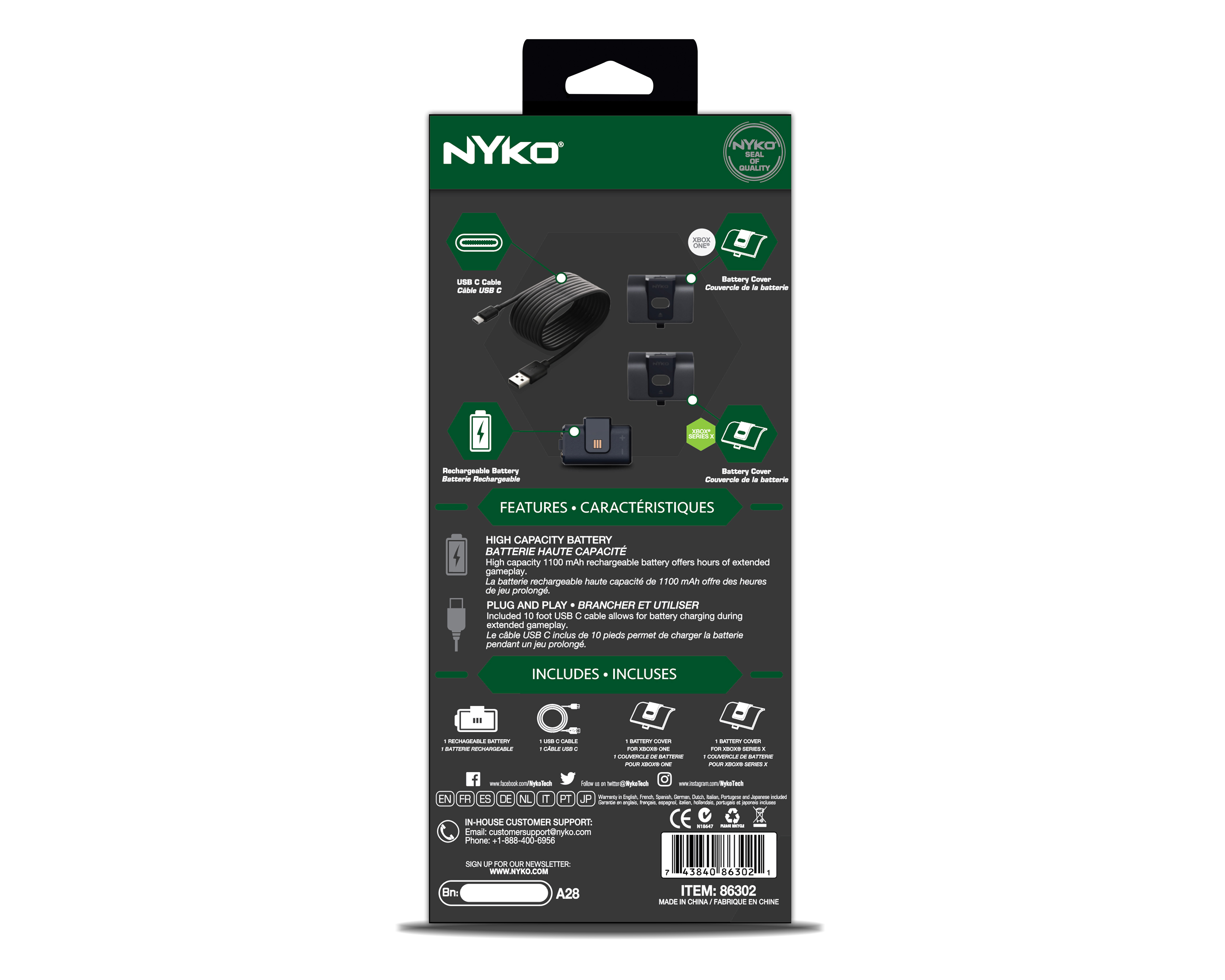Foto 6 pulgar | Foto 5 | Kit de Carga para Control de Xbox One/Series X Nyko