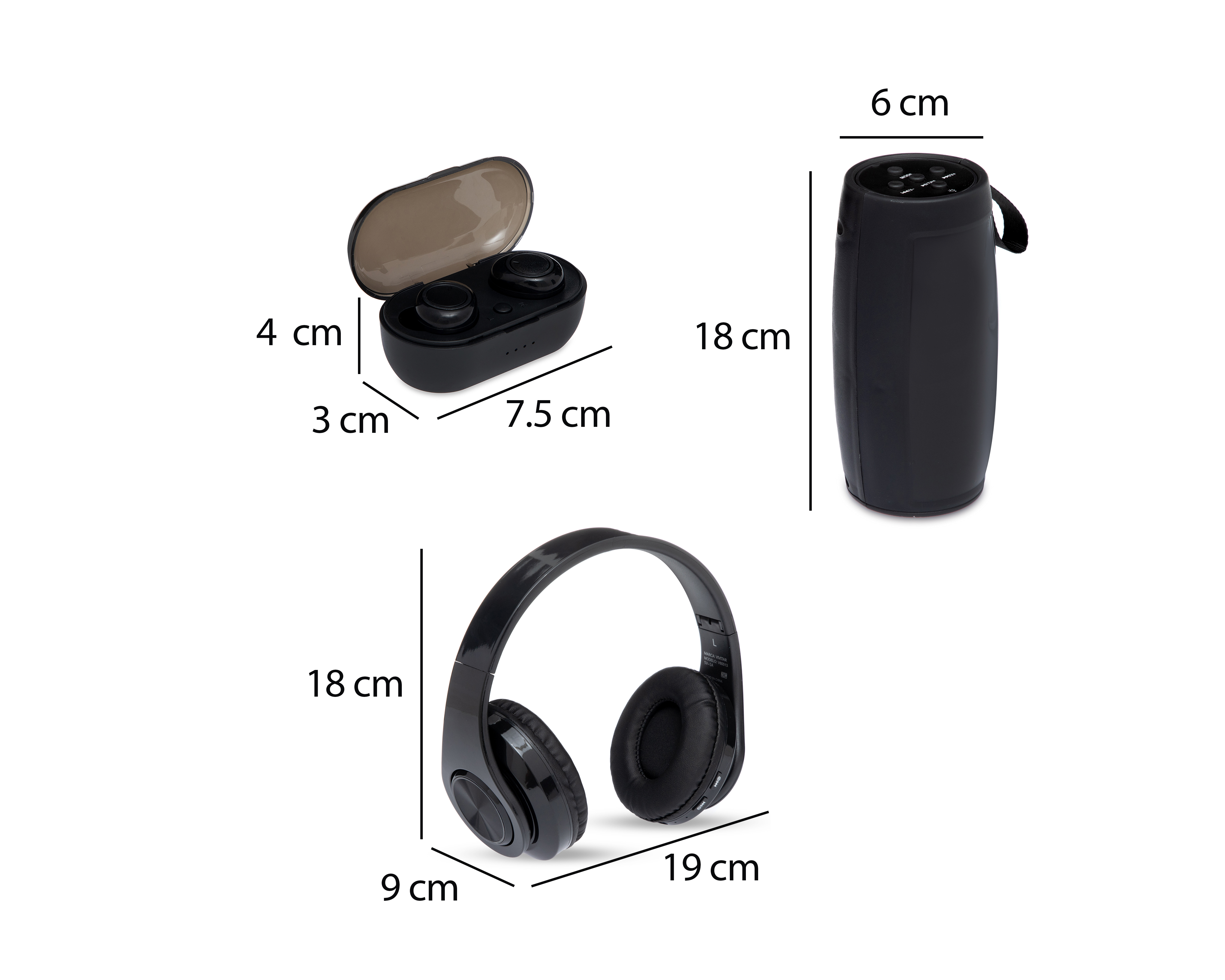 Foto 7 | Foto 7 | Audífonos y Bocina Inalámbricos Vivitar Bluetooth V80013