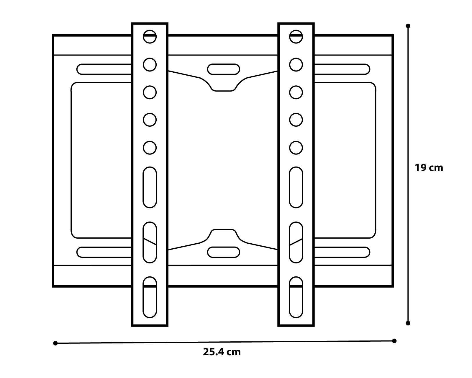 Foto 4 pulgar | Foto 3 | Soporte para Televisión Fijo EVL para Pantallas de 14" a 43"