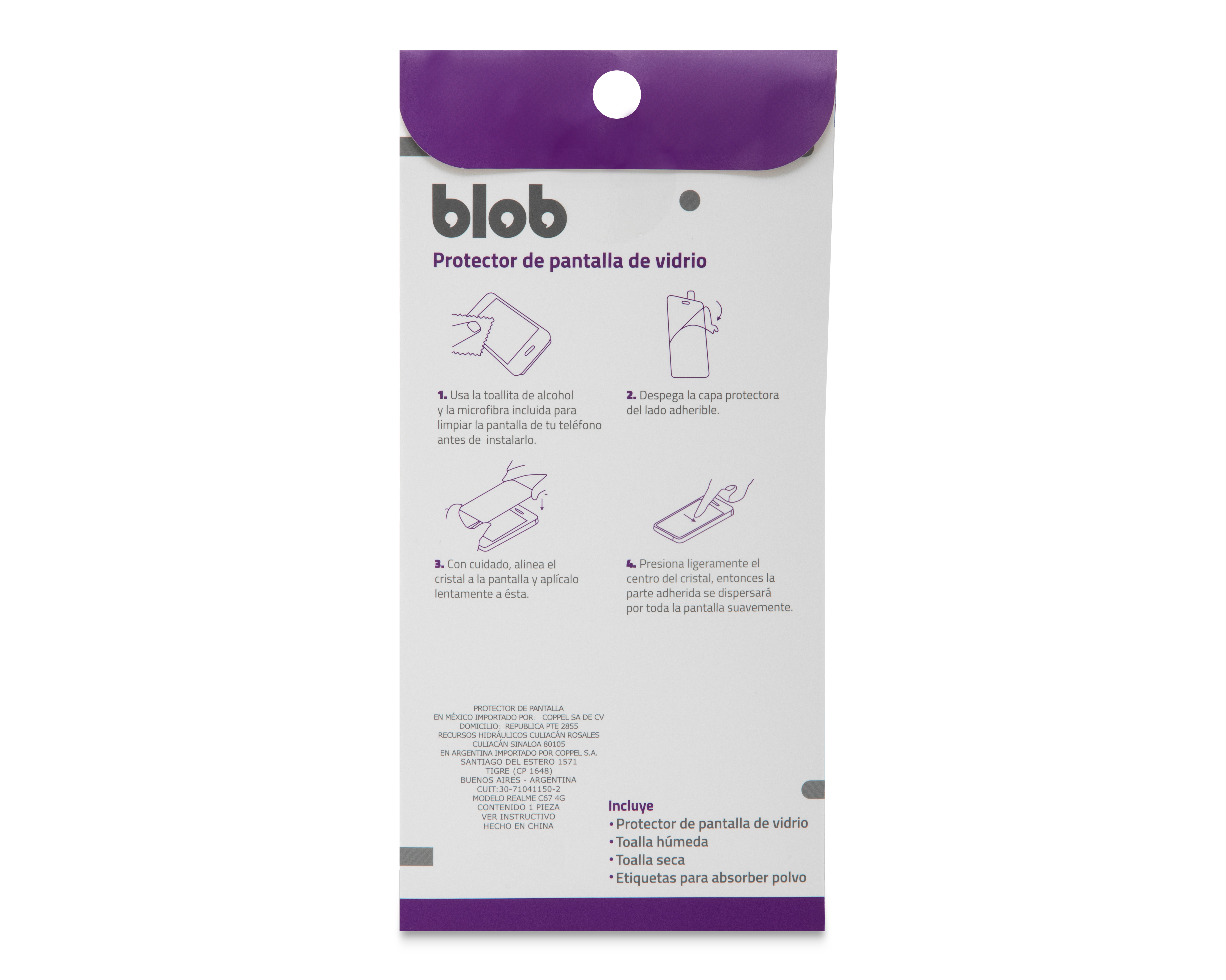 Foto 2 | Foto 2 | Protector de Pantalla Blob para Realme C67