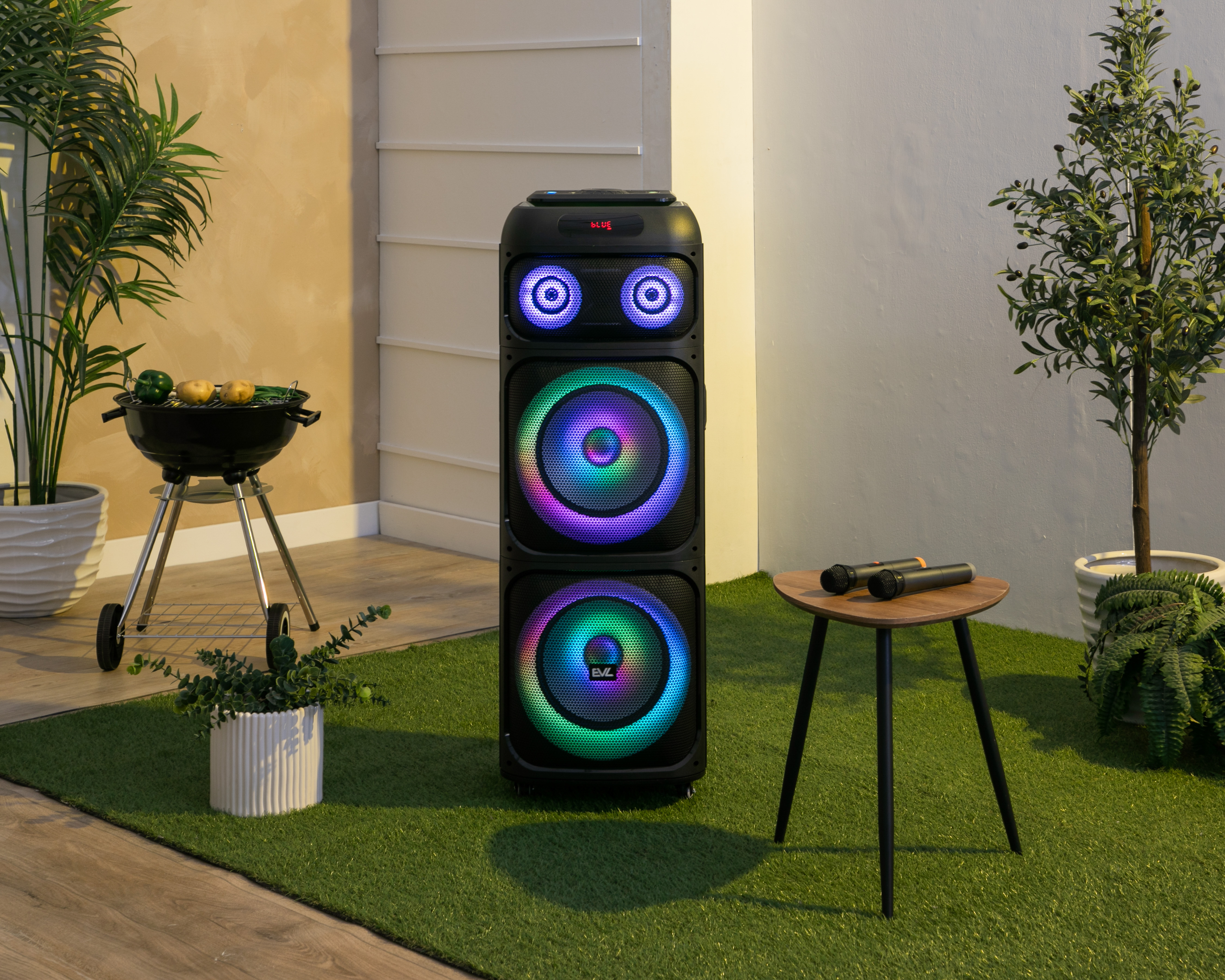 Foto 10 pulgar | Foto 9 | Bafle Bluetooth EVL GY-1222 800 W con Luces LED