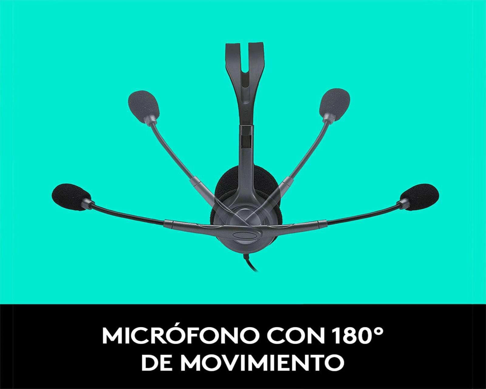 Foto 4 | Foto 4 | Audífonos de Diadema Logitech con Micrófono 981-000612