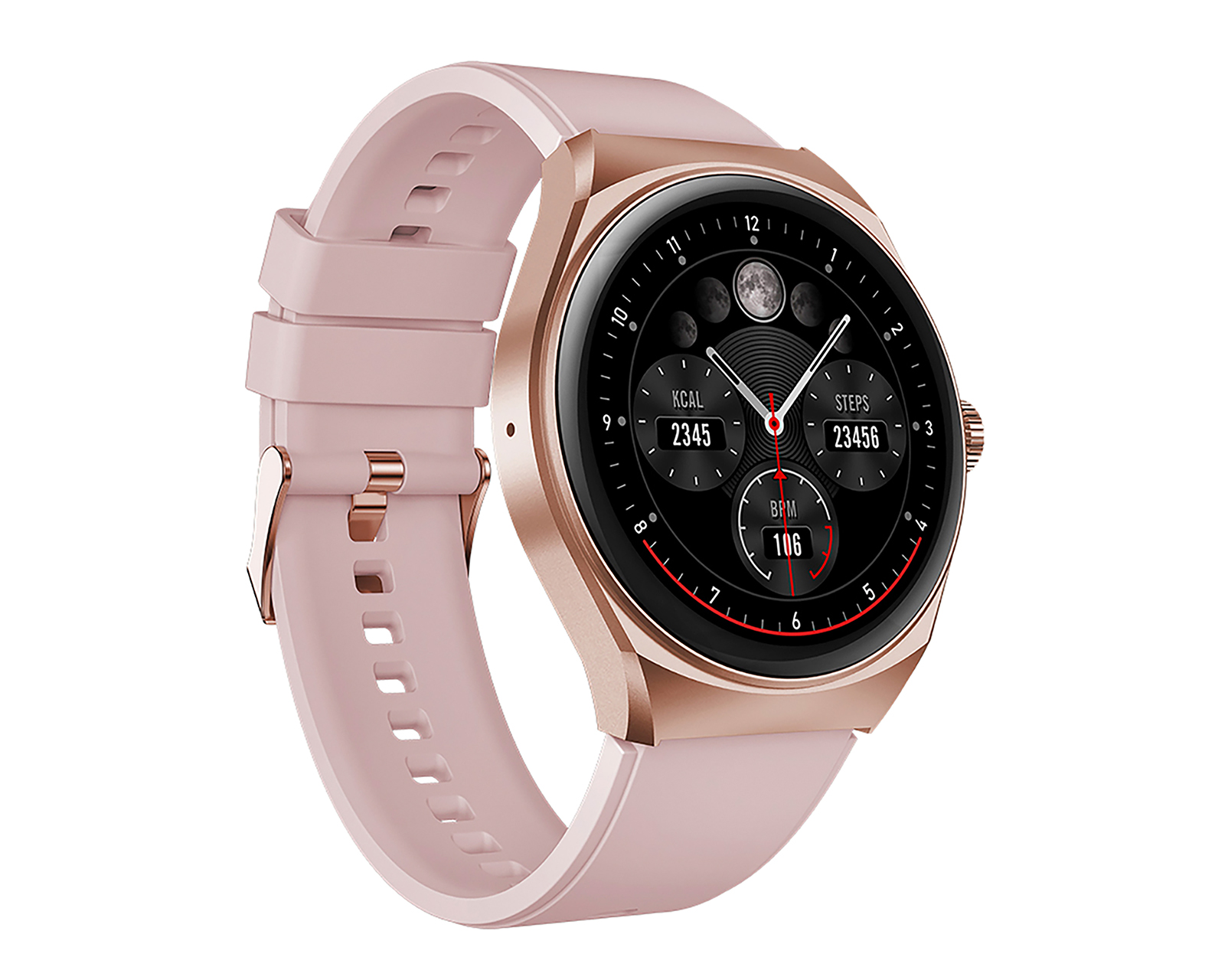 Foto 4 pulgar | Foto 3 | Smartwatch STF Kronos Trek Rosa