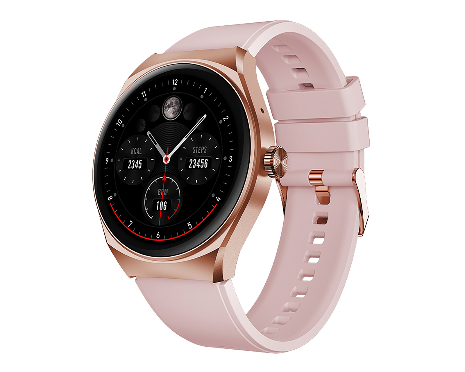 Foto 6 pulgar | Foto 5 | Smartwatch STF Kronos Trek Rosa