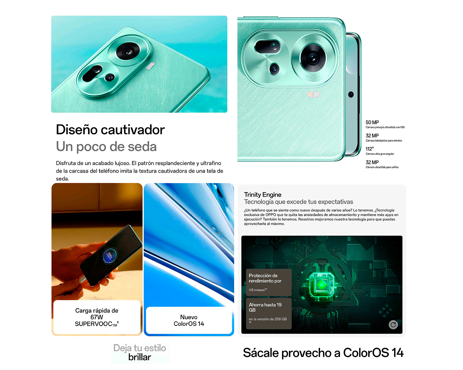 Foto 6 | Foto 6 | Telcel Oppo Reno 11 256 GB Gris