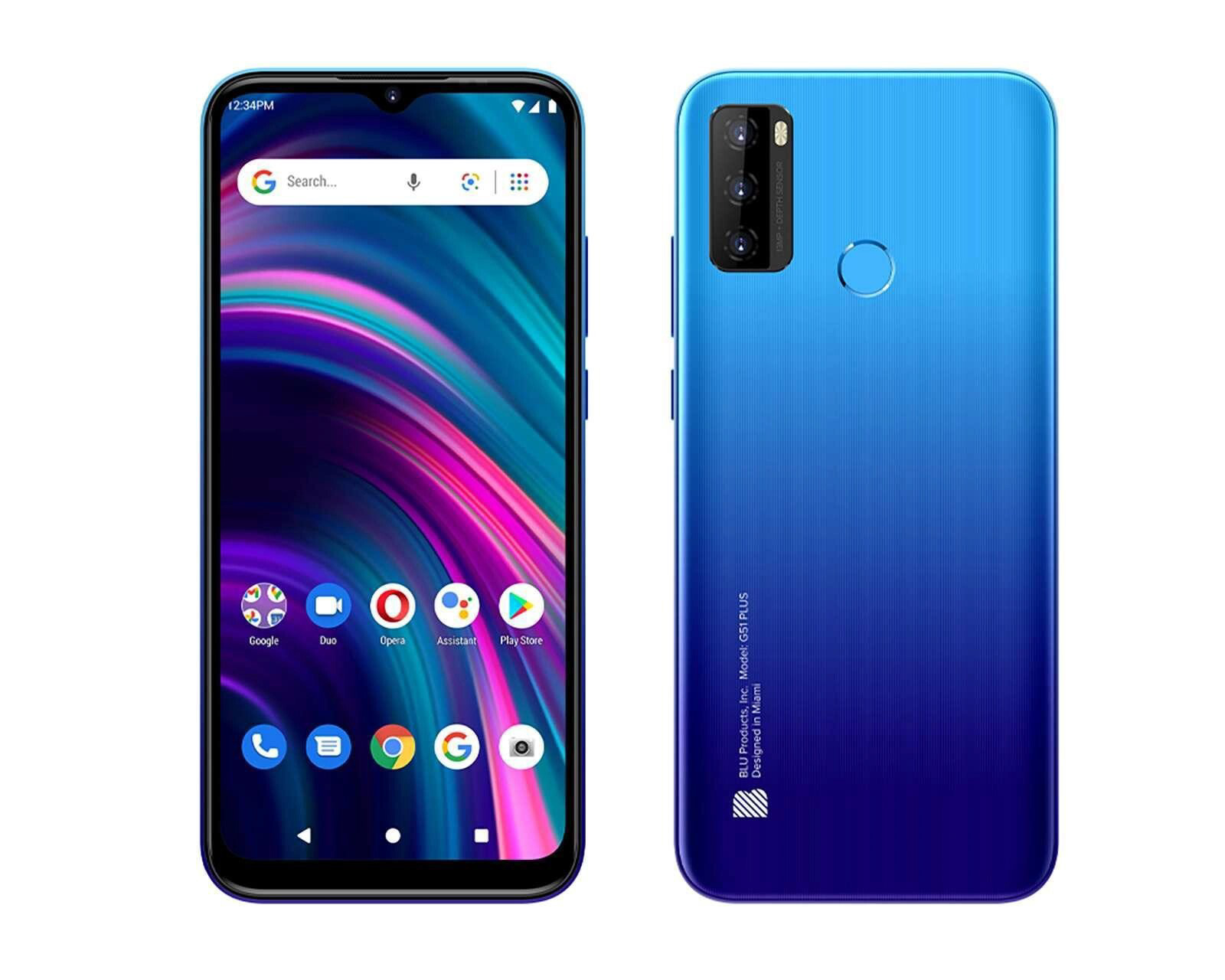 Foto 4 pulgar | Foto 3 | Celular BLU Liberado G51 Plus Dual Sim 64 GB Azul