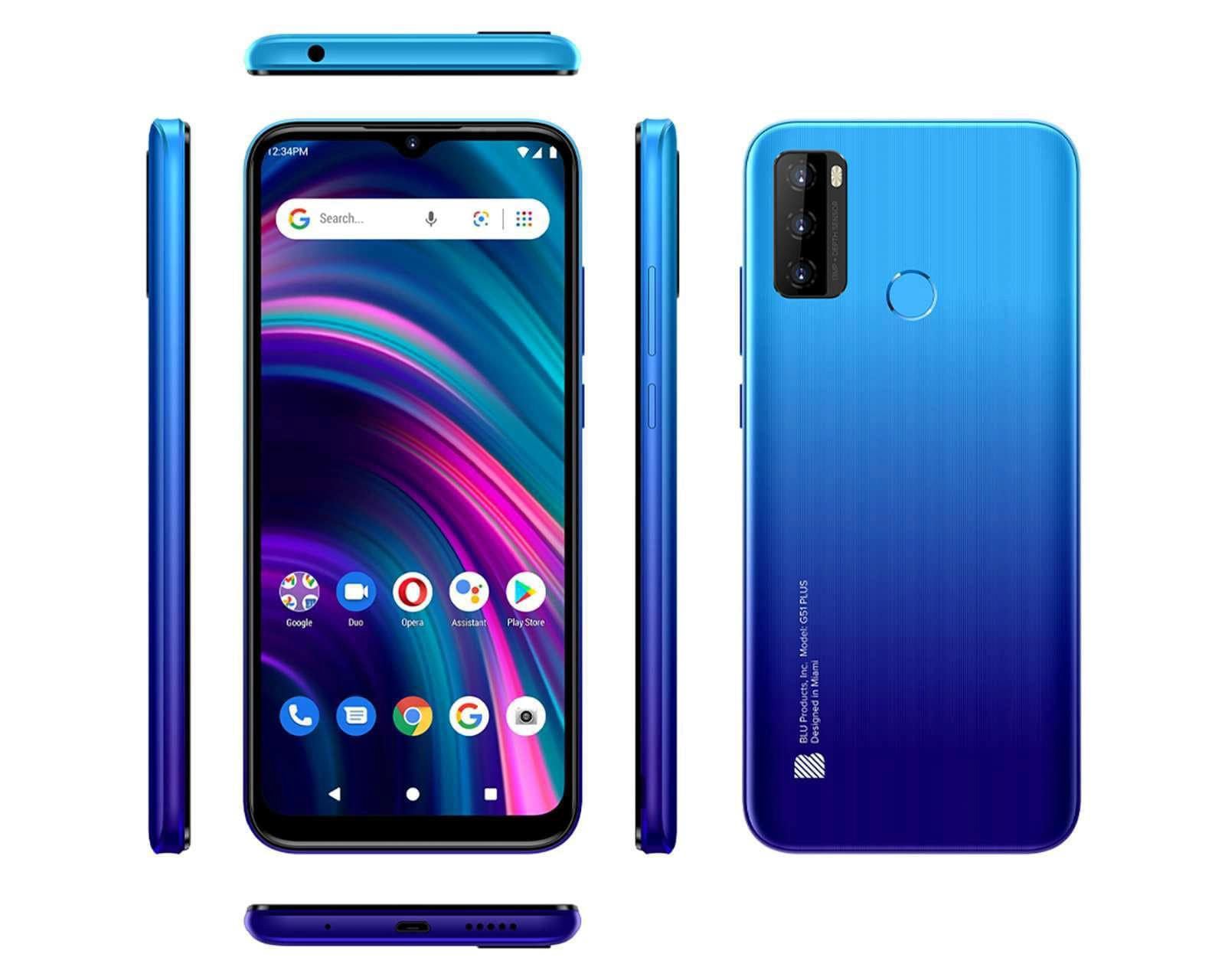 Foto 8 pulgar | Foto 7 | Celular BLU Liberado G51 Plus Dual Sim 64 GB Azul