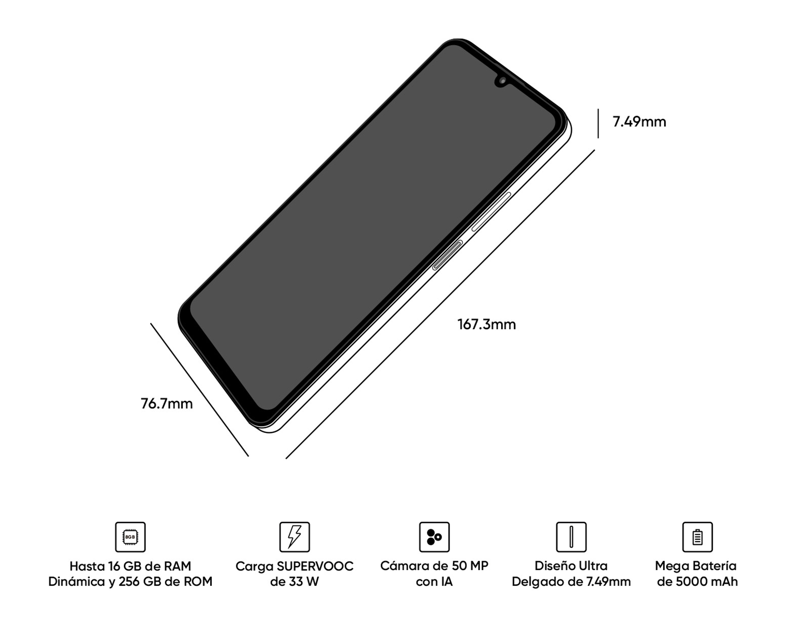 Foto 8 pulgar | Foto 7 | Telcel Realme C53 256 GB Dorado