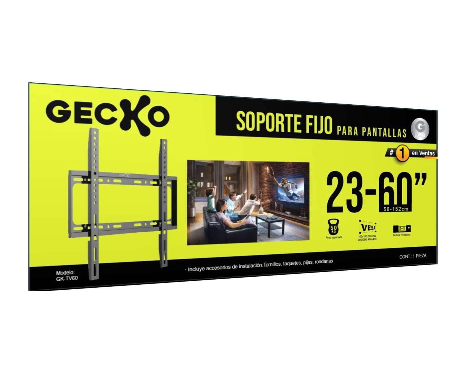 Foto 5 | Foto 5 | Soporte para Televisión Fijo Gecko para Pantallas de 23" a 60"