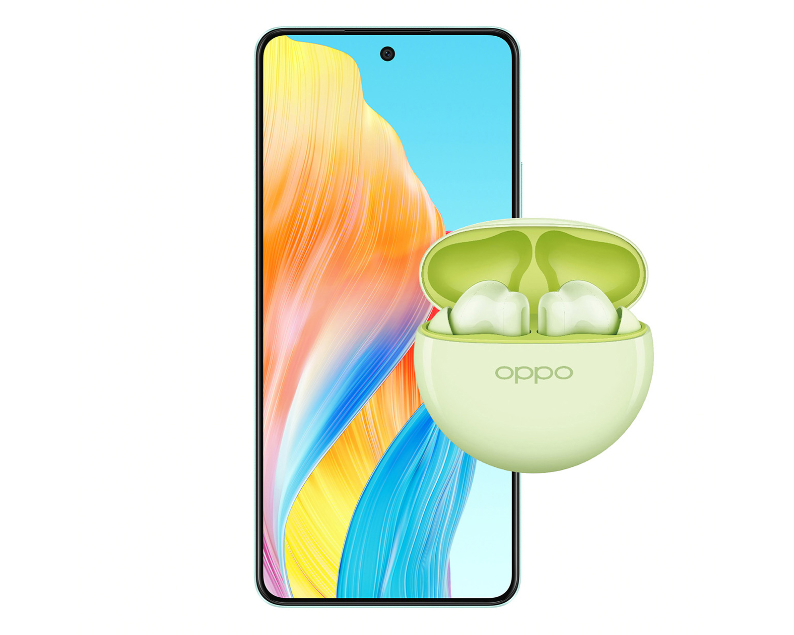 Foto 4 pulgar | Foto 3 | AT&T/Unefon Oppo A58 256 GB Verde + Audífonos True Wireless