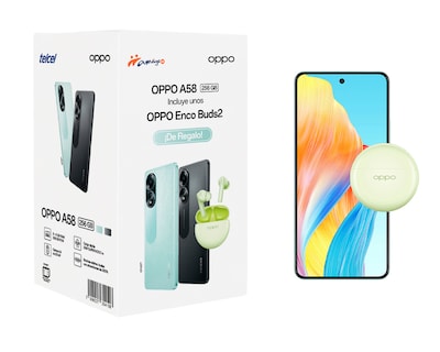 Foto 6 | Foto 6 | Telcel Oppo A58 256 GB Verde + Enco Buds2