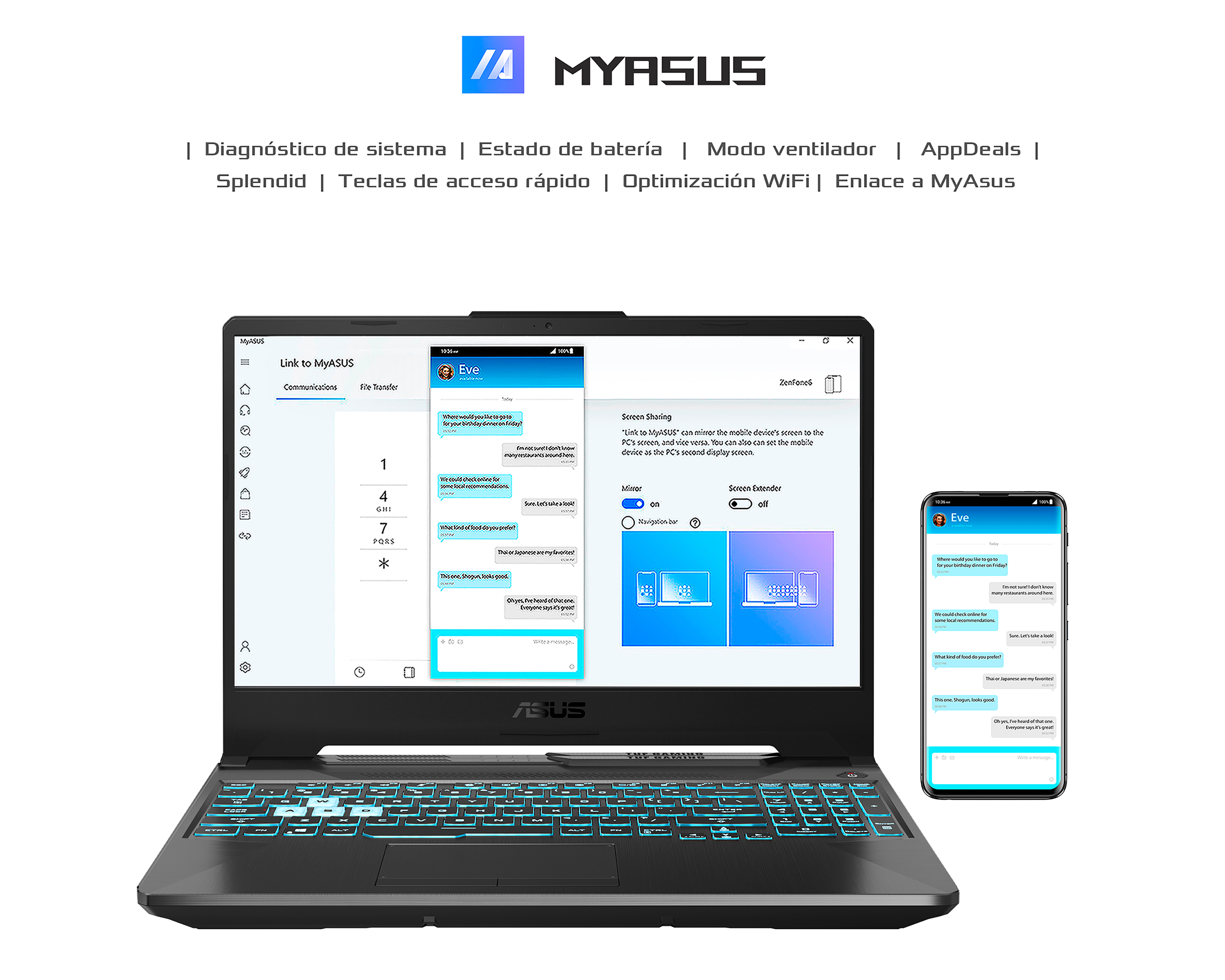 Foto 7 | Foto 7 | Laptop Gamer Asus FA506NF-HN063W 15.6 Pulgadas Windows 11  AMD Ryzen 5 Geforce RTX 2050 8 GB RAM 512 GB SSD Negra