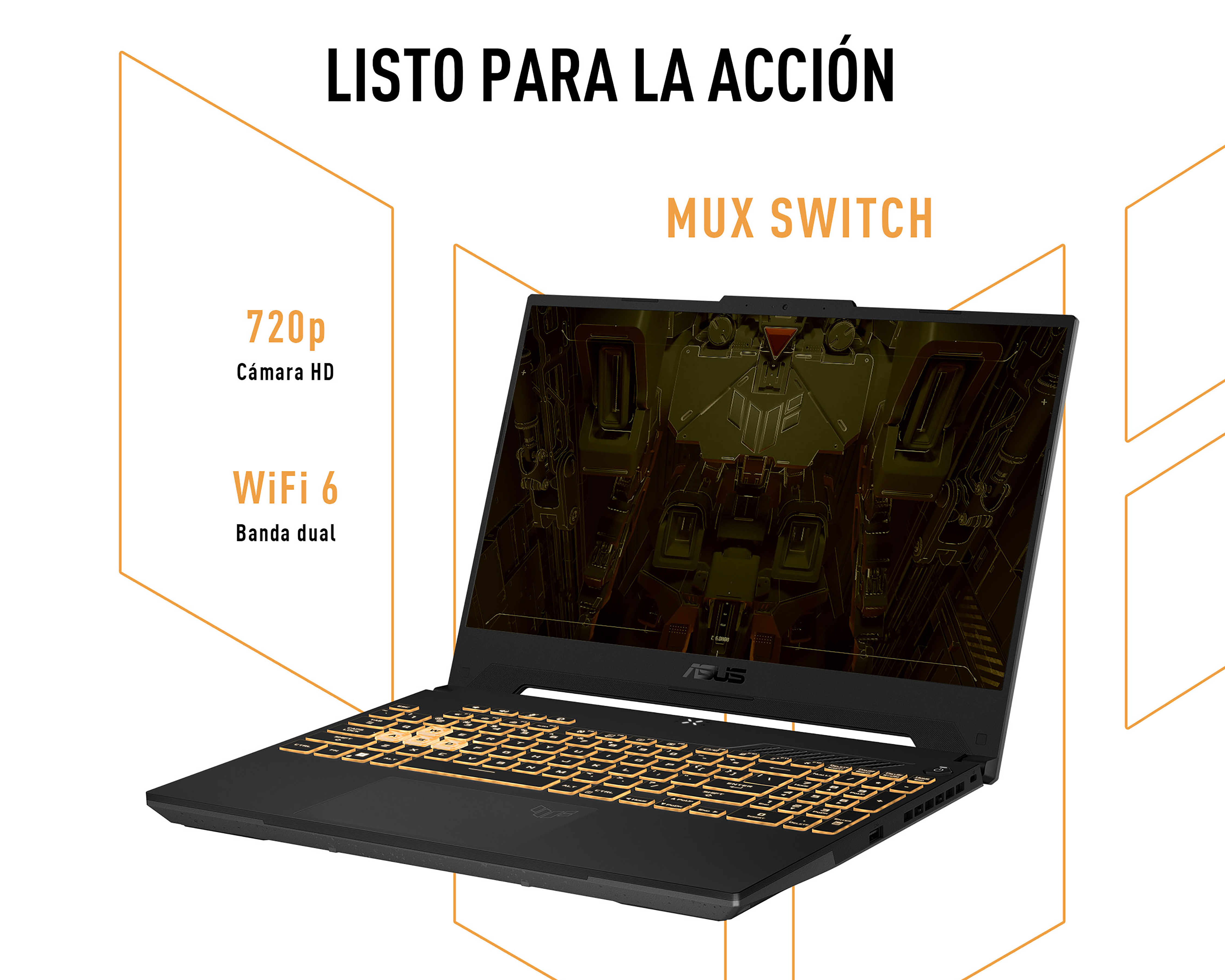 Foto 9 pulgar | Foto 8 | Laptop Gamer Asus FX507ZC4-HN225W 15.6" Intel Core i5 NVIDIA Geforce RTX 3050 16 GB RAM 512 GB SSD Negra