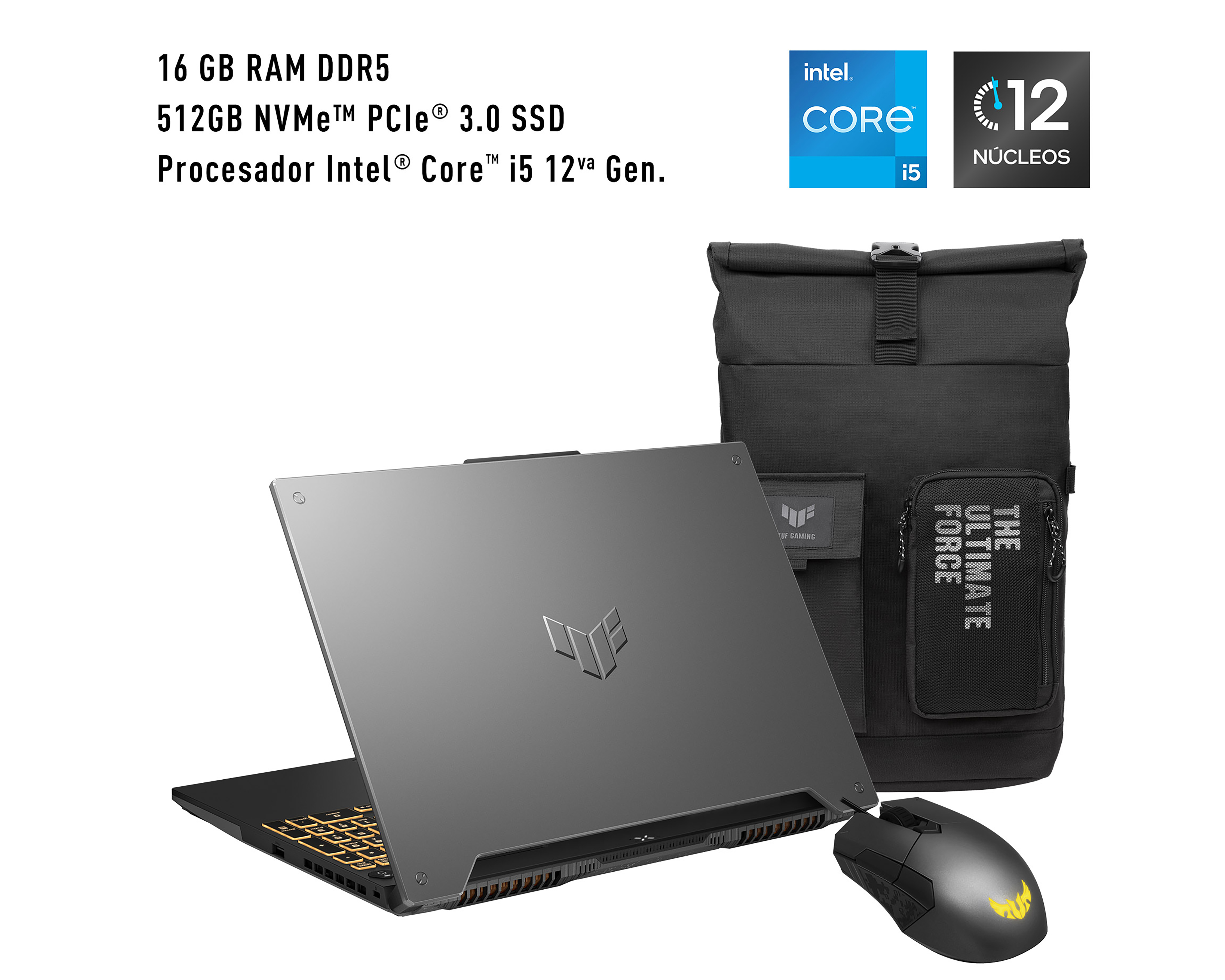 Foto 10 pulgar | Foto 9 | Laptop Gamer Asus FX507ZC4-HN225W 15.6" Intel Core i5 NVIDIA Geforce RTX 3050 16 GB RAM 512 GB SSD Negra
