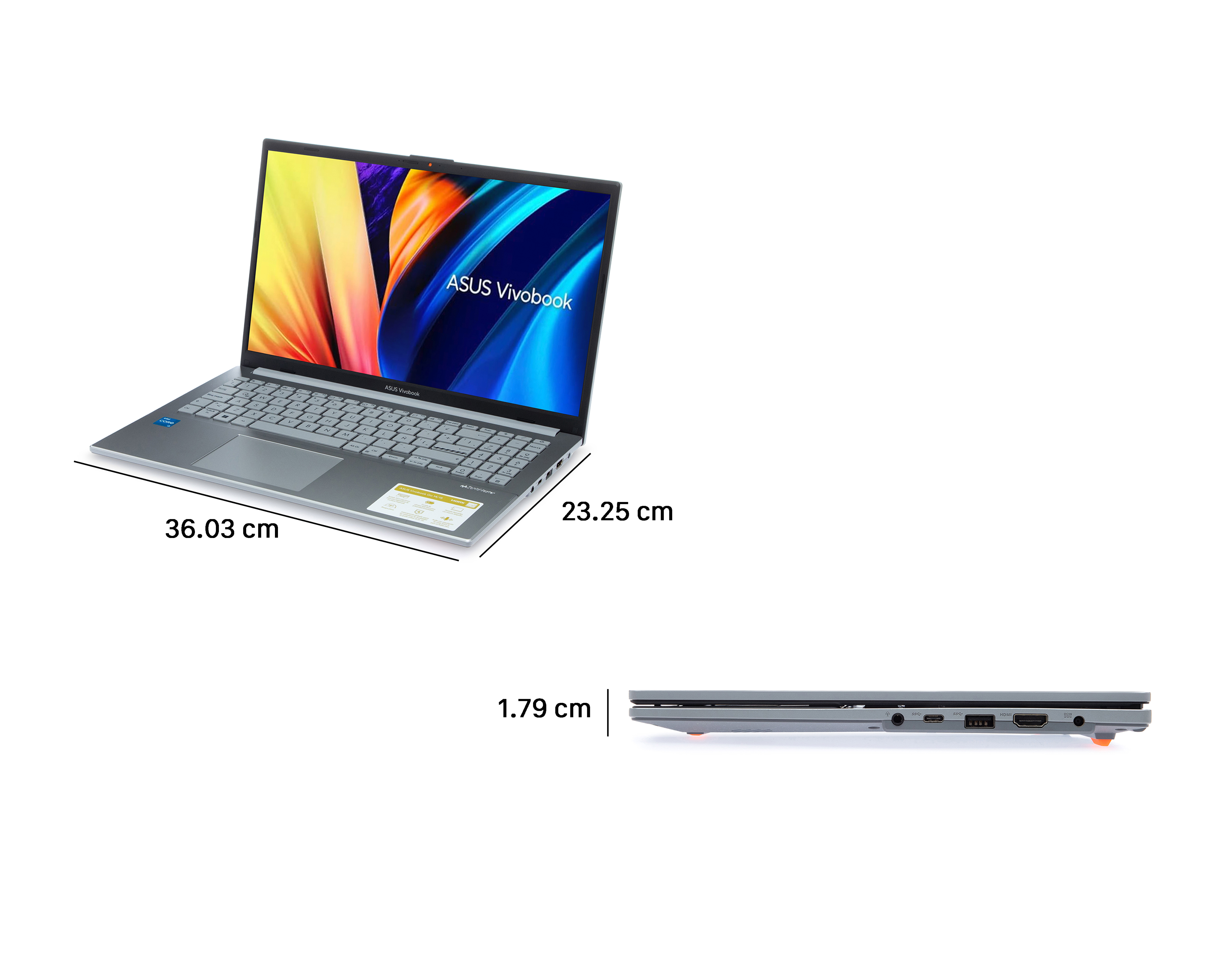 Foto 11 pulgar | Foto 10 | Laptop Asus Vivobook Go 15 15.6" Windows 11 Intel Core i3 8 GB RAM 512 GB SSD Gris + Mochila y Mouse
