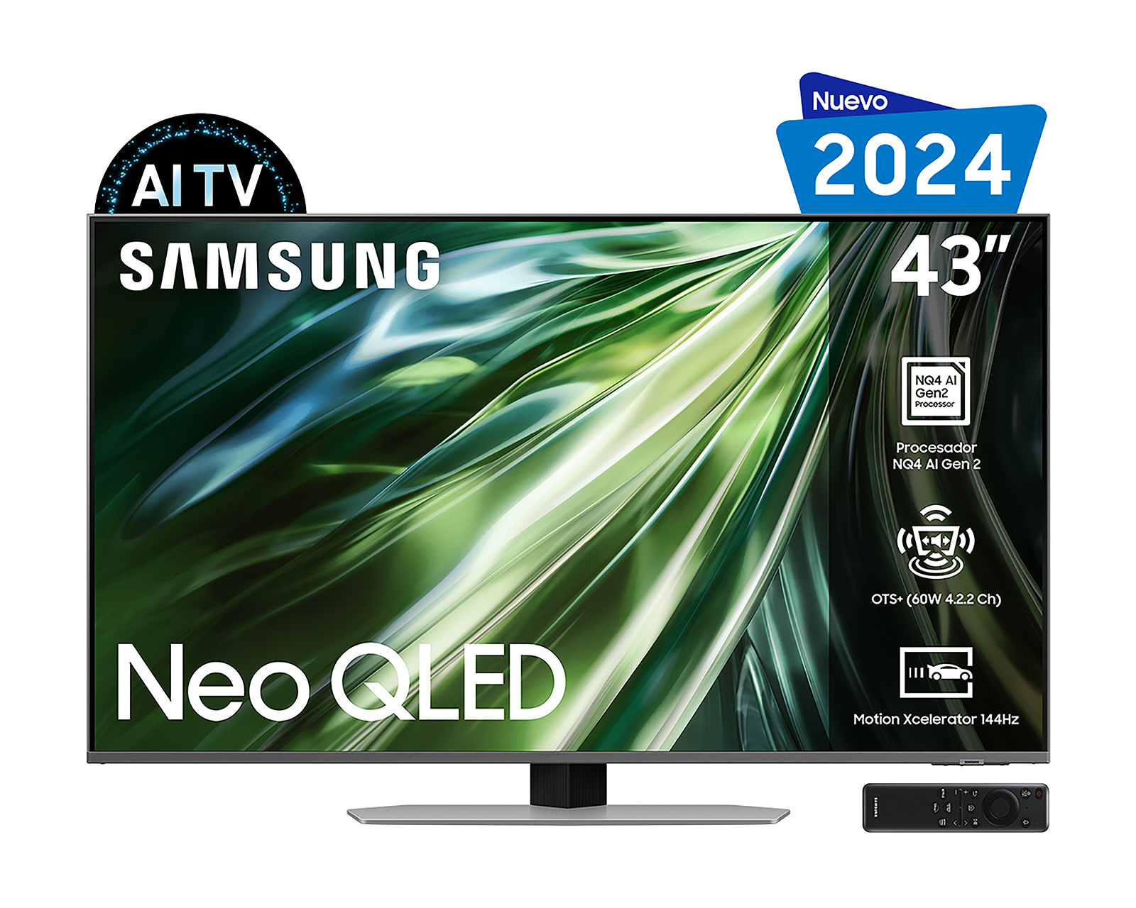 Pantalla Smart TV Samsung Neo QLED 43 Pulgadas Ultra HD 4K QN43QN90DAFXZX