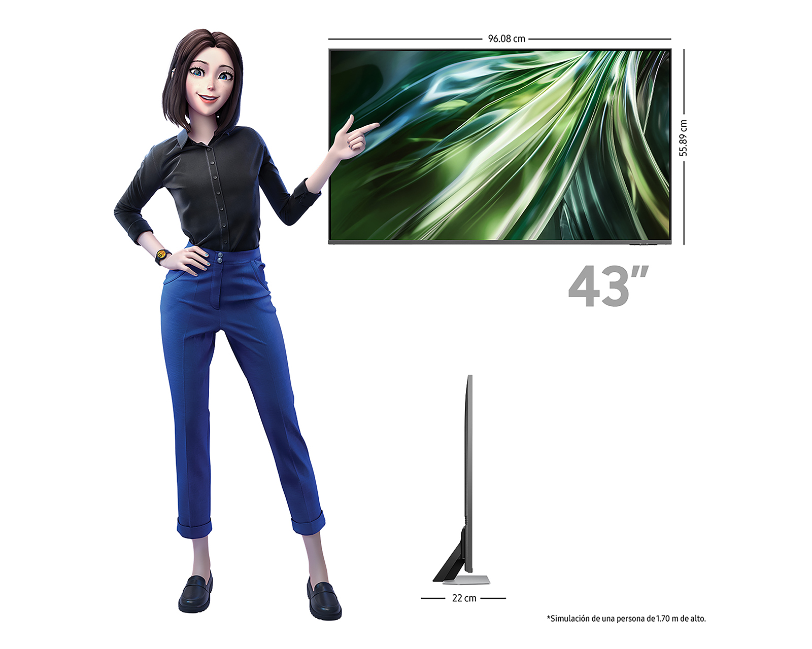 Foto 6 | Foto 6 | Pantalla Smart TV Samsung Neo QLED 43 Pulgadas Ultra HD 4K QN43QN90DAFXZX