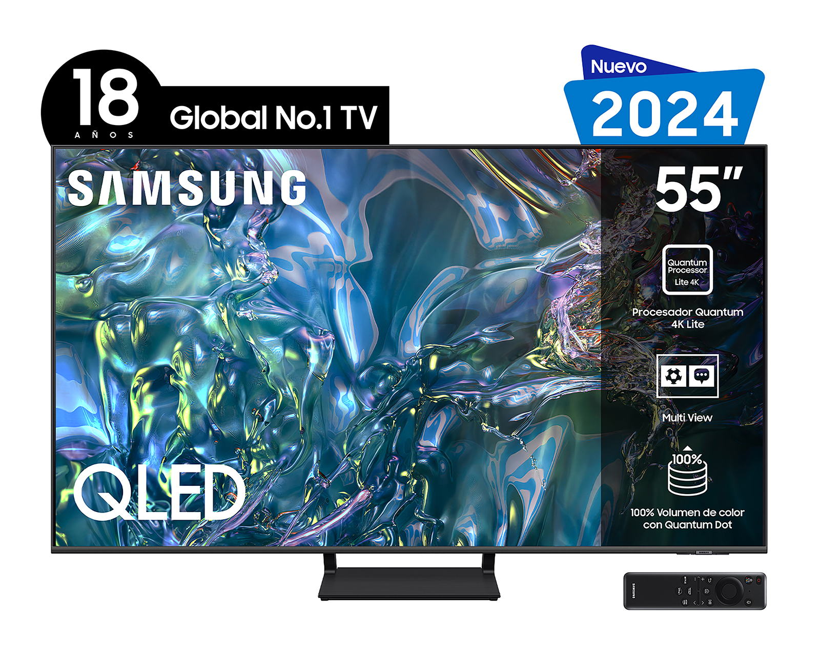 Pantalla Smart TV Samsung QLED 55 Pulgadas Ultra HD 4K QN55Q65DAFXZX