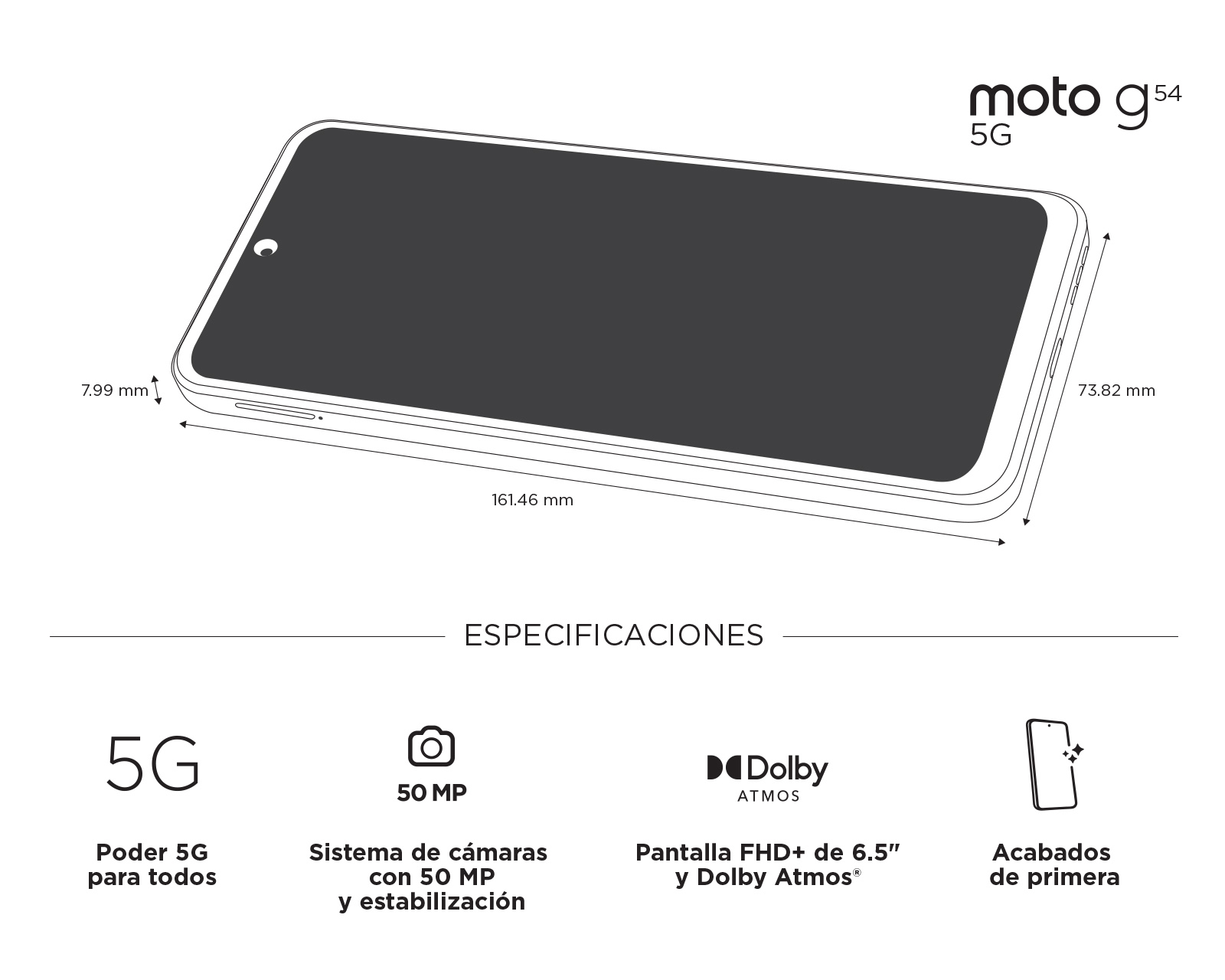 Foto 8 pulgar | Foto 7 | AT&T/Unefon Motorola Moto G54 256 GB Azul