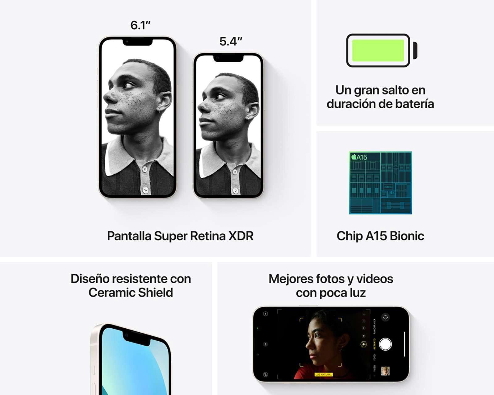 Foto 7 | Foto 7 | Telcel Apple iPhone 13 128 GB Starlight