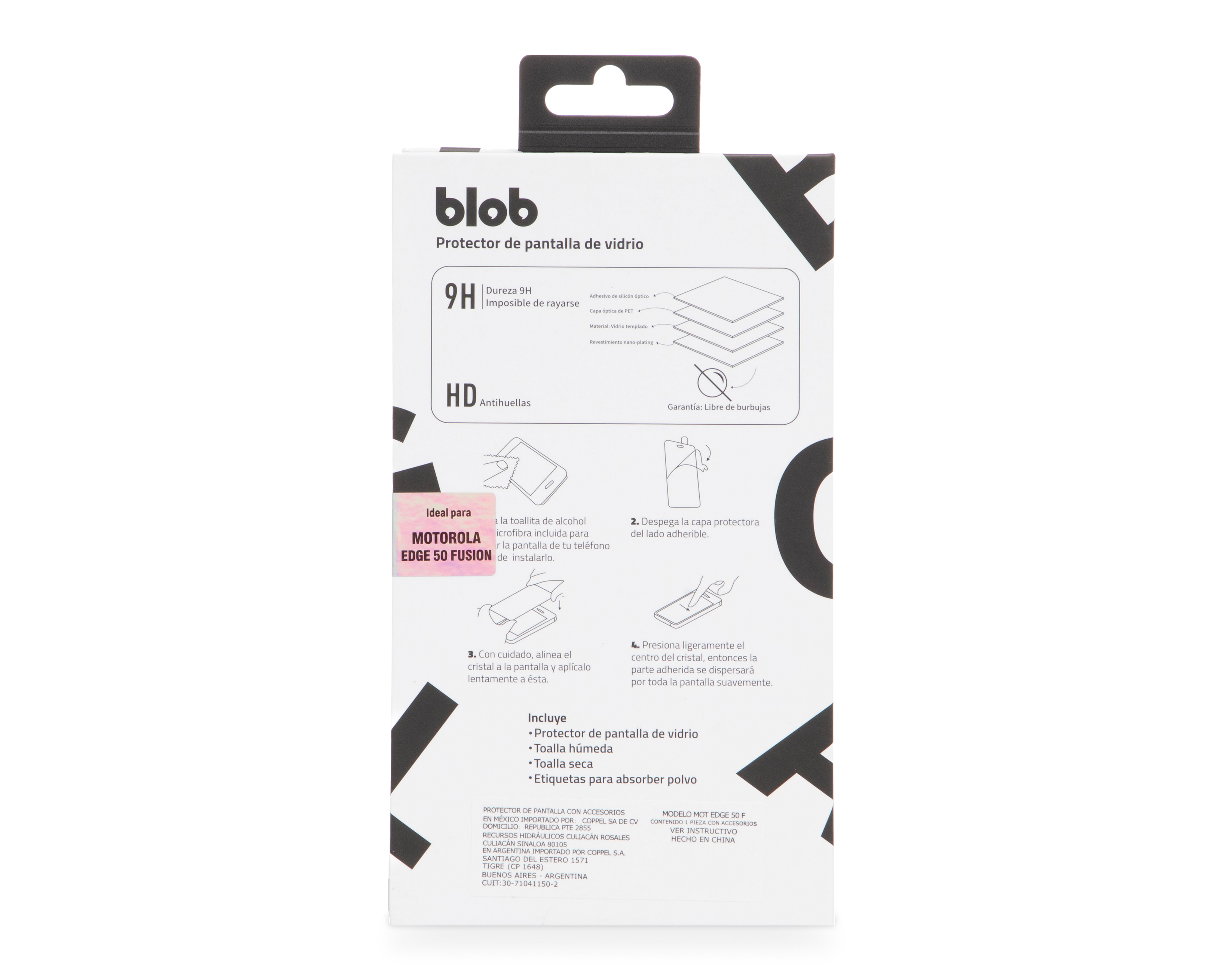 Foto 4 pulgar | Foto 3 | Protector de Pantalla Blob para Motorola Edge 50 Fusion