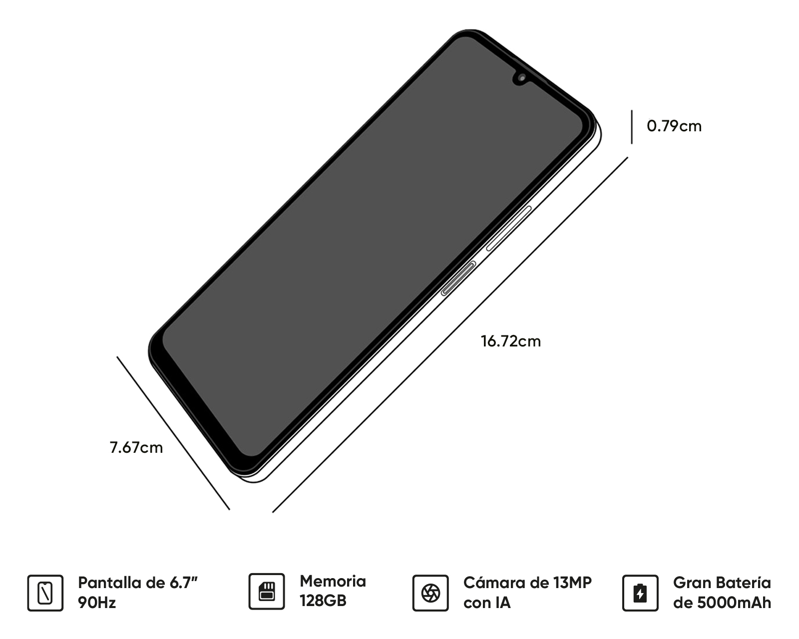 Foto 7 pulgar | Foto 6 | Telcel Realme Note 50 128 GB Negro