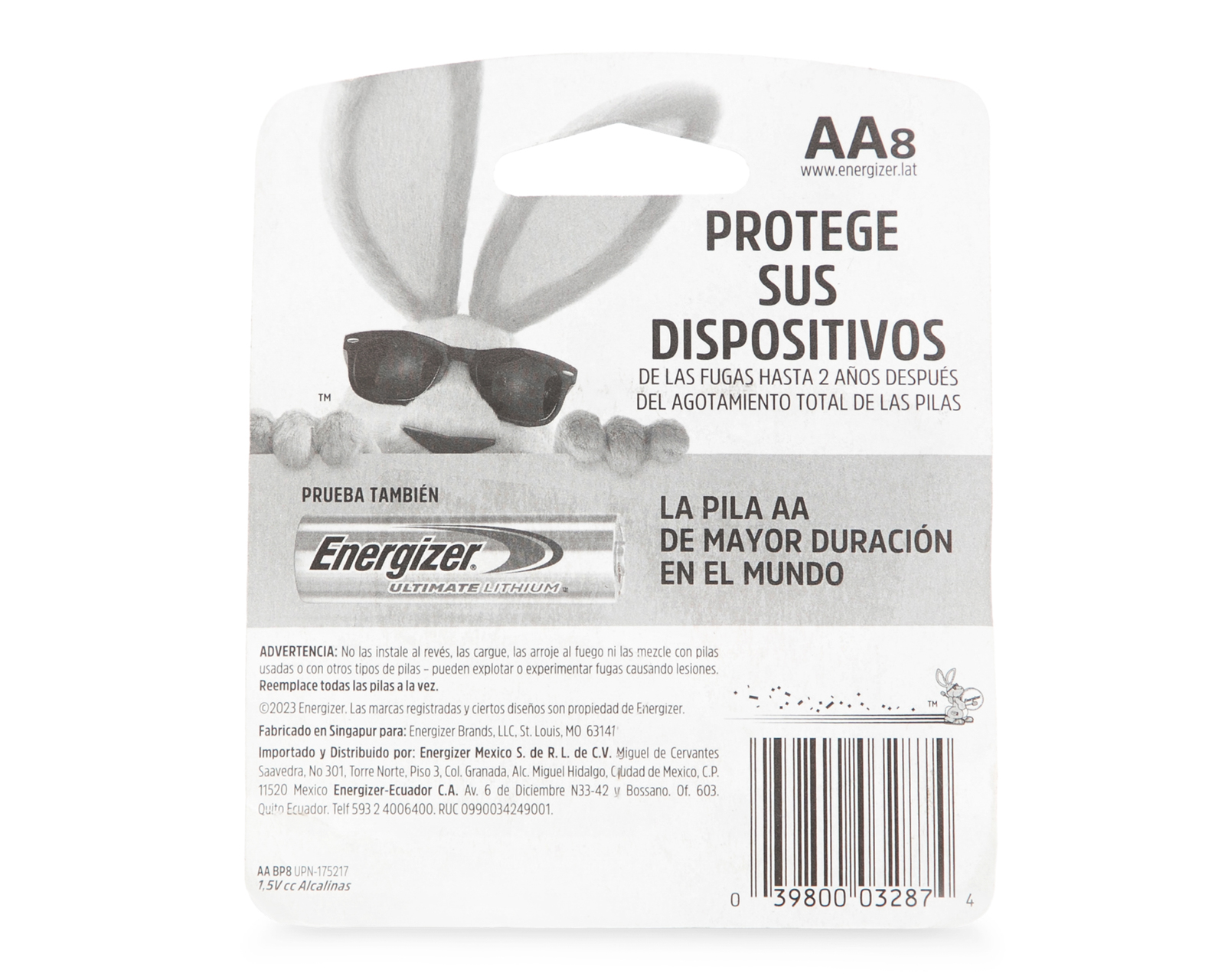 Foto 3 pulgar | Foto 2 | Baterías Energizer AA 8 Piezas