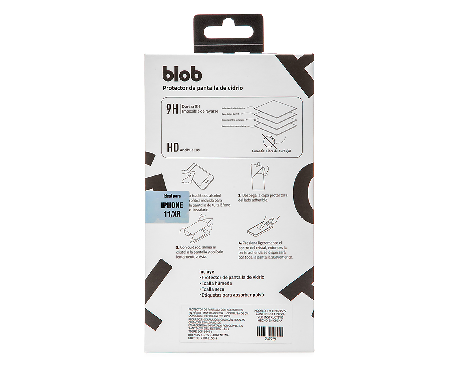 Foto 3 pulgar | Foto 2 | Protector de Pantalla Blob para iPhone 11 y XR