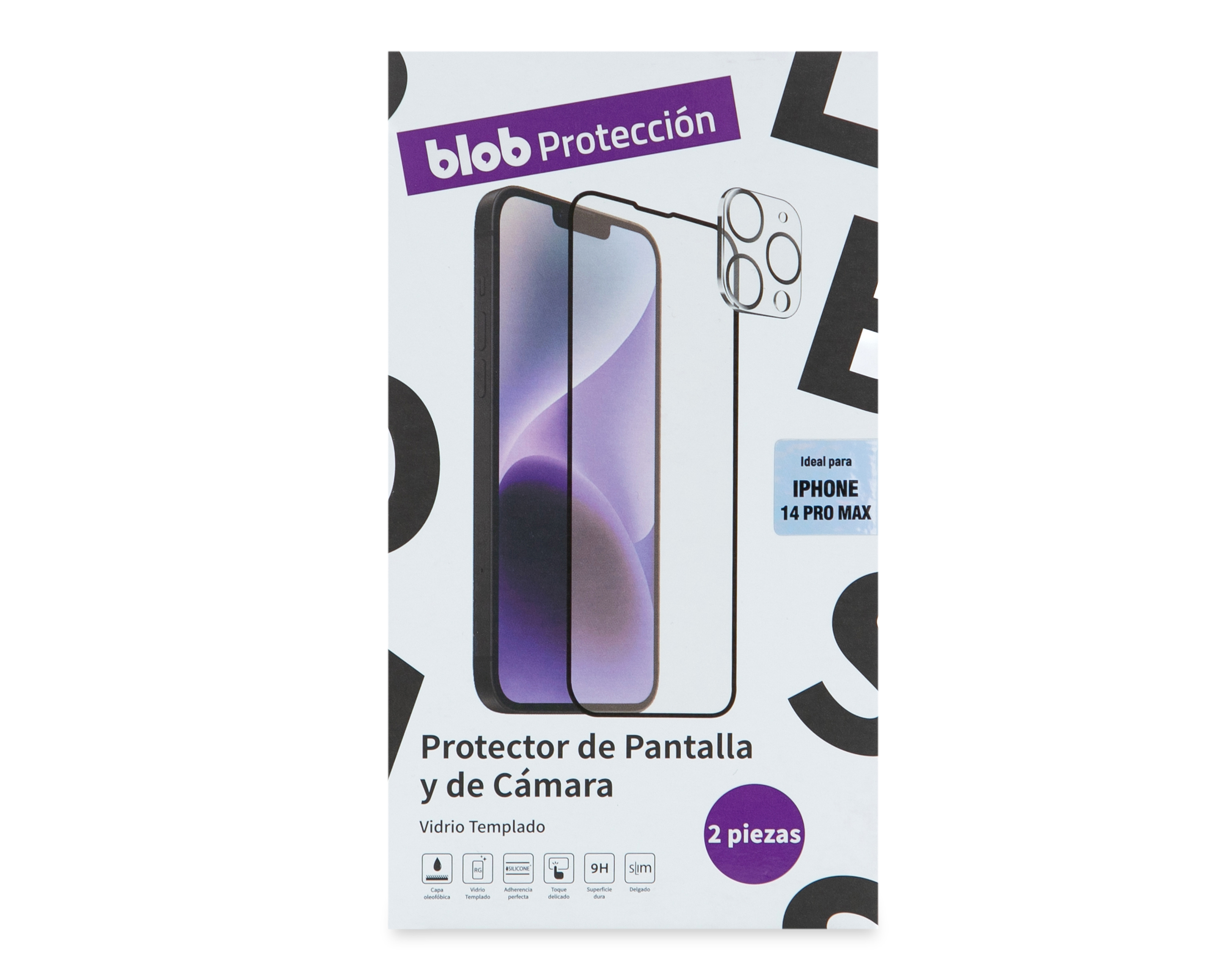 Foto 2 pulgar | Foto 1 | Protector de Pantalla y de Cámara Blob para iPhone 14 Pro Max