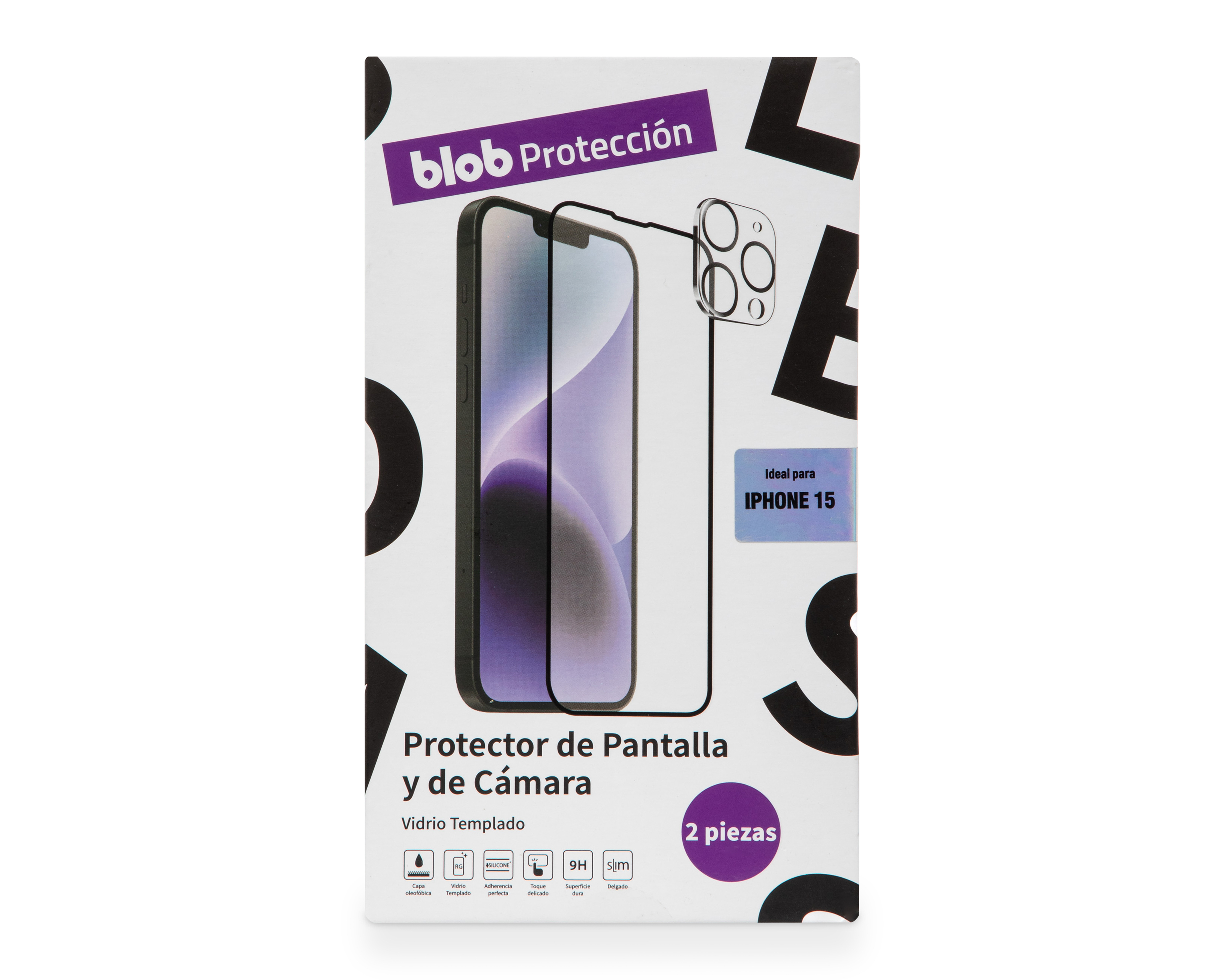 Foto 2 pulgar | Foto 1 | Protector de Pantalla Blob para iPhone 15