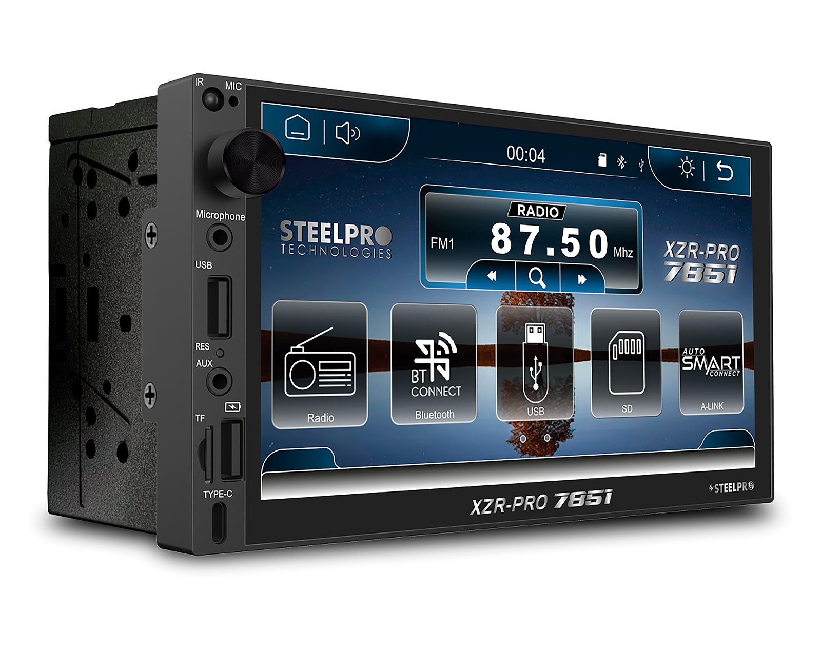 Foto 4 pulgar | Foto 3 | Autoestereo Steelpro Multimedia XZR PRO 7851 de 7" Bluetooth Negro