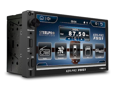 Foto 3 | Foto 3 | Autoestereo Steelpro Multimedia XZR PRO 7851 de 7" Bluetooth Negro