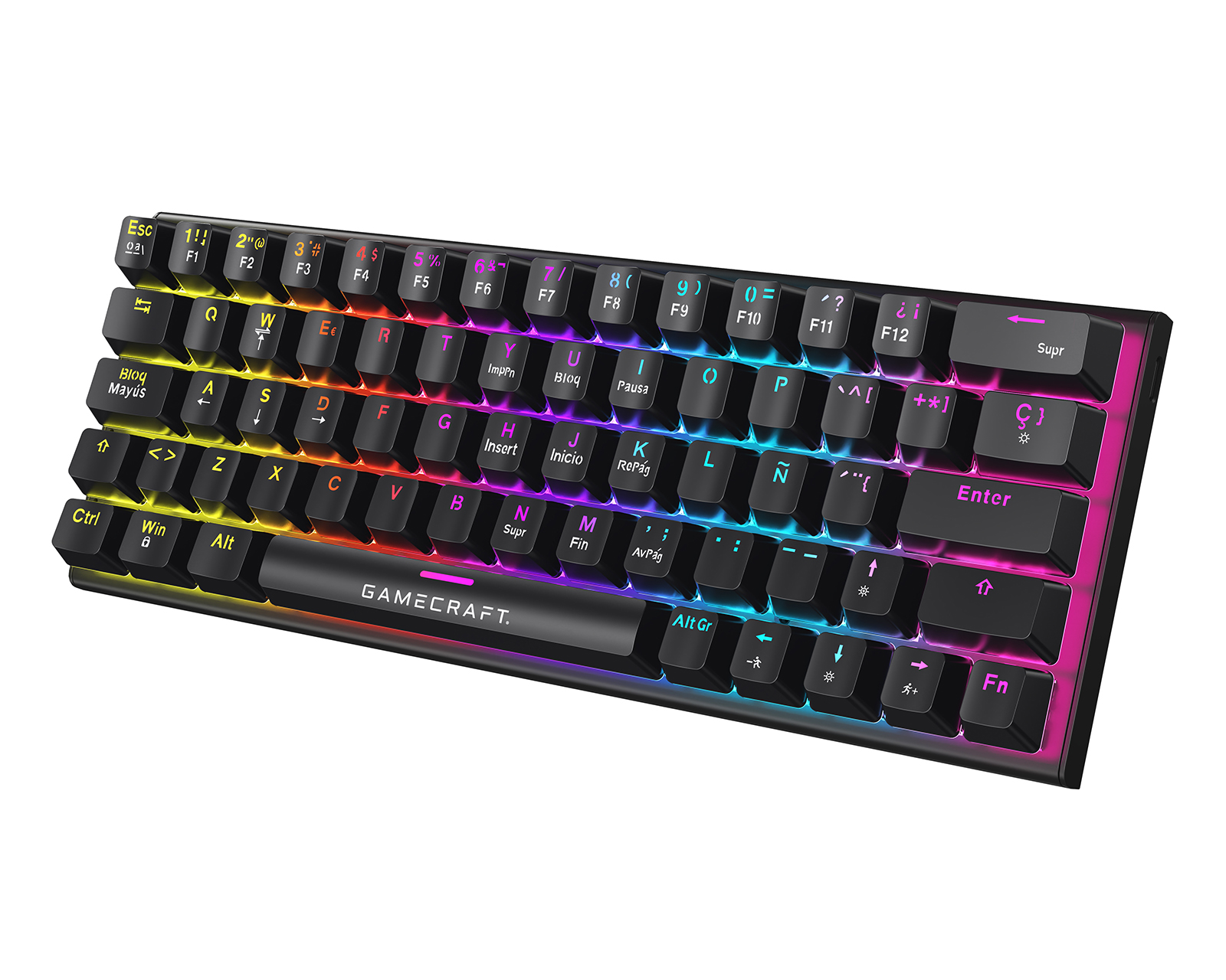 Foto 3 pulgar | Foto 2 | Teclado Gamer Alámbrico Gamecraft Tritium T100