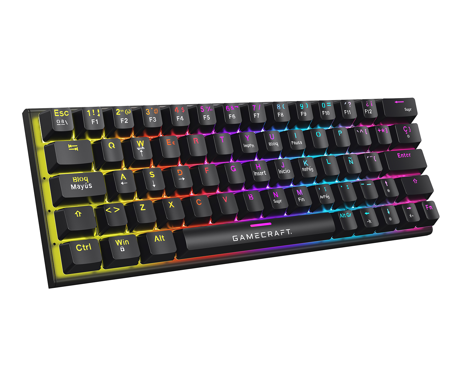 Foto 3 | Foto 3 | Teclado Gamer Alámbrico Gamecraft Tritium T100