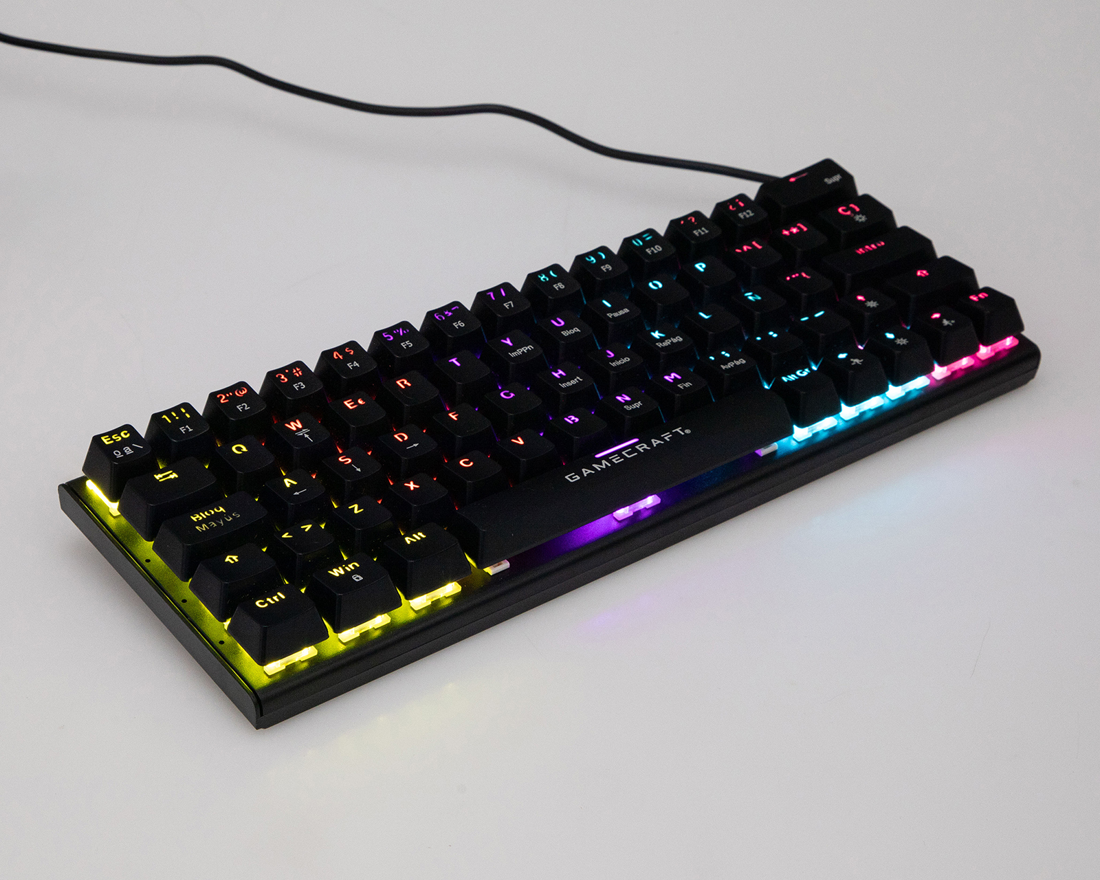Foto 6 | Foto 6 | Teclado Gamer Alámbrico Gamecraft Tritium T100