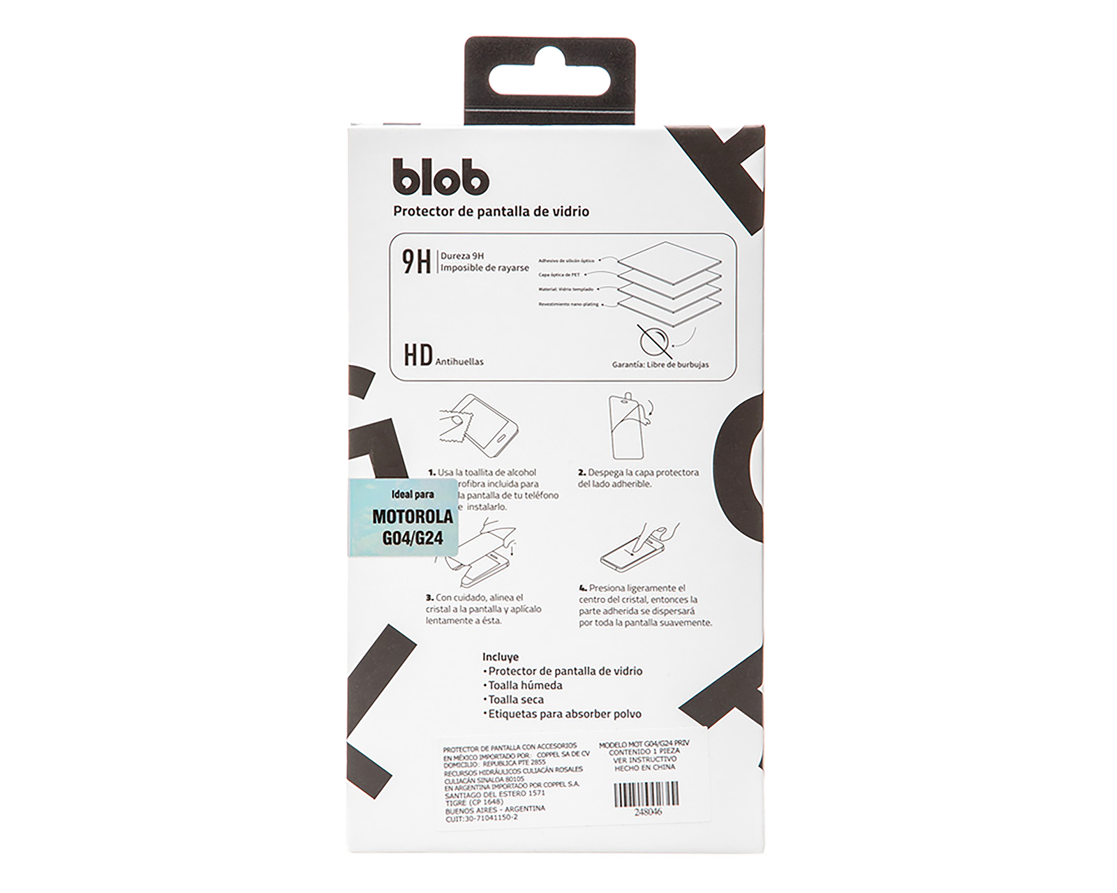 Foto 3 pulgar | Foto 2 | Protector de Pantalla Blob para Motorola Moto G04 y G24