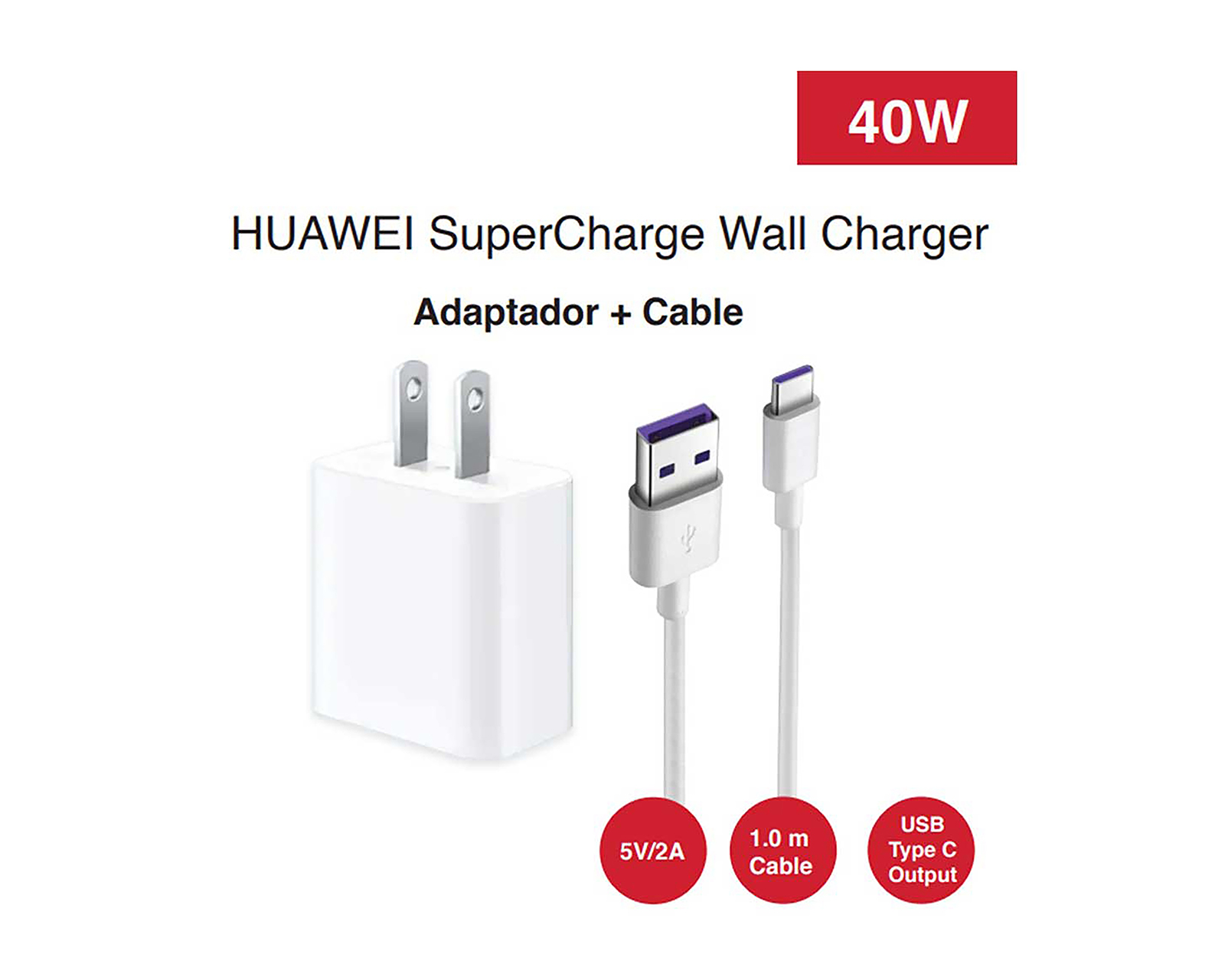 Foto 3 | Foto 3 | Cargador Huawei Tipo C - USB 40 W