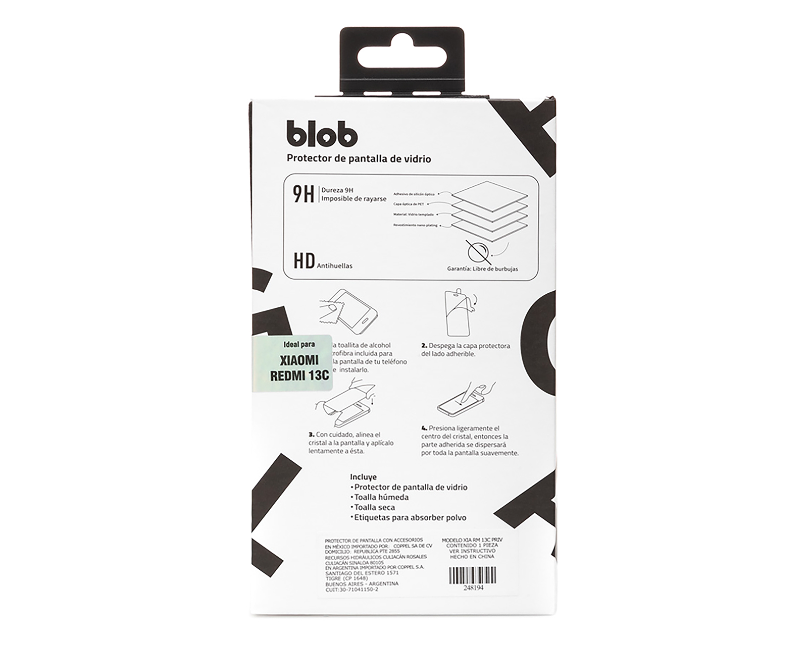 Foto 2 | Foto 2 | Protector de Pantalla Blob para Xiaomi Redmi 13C