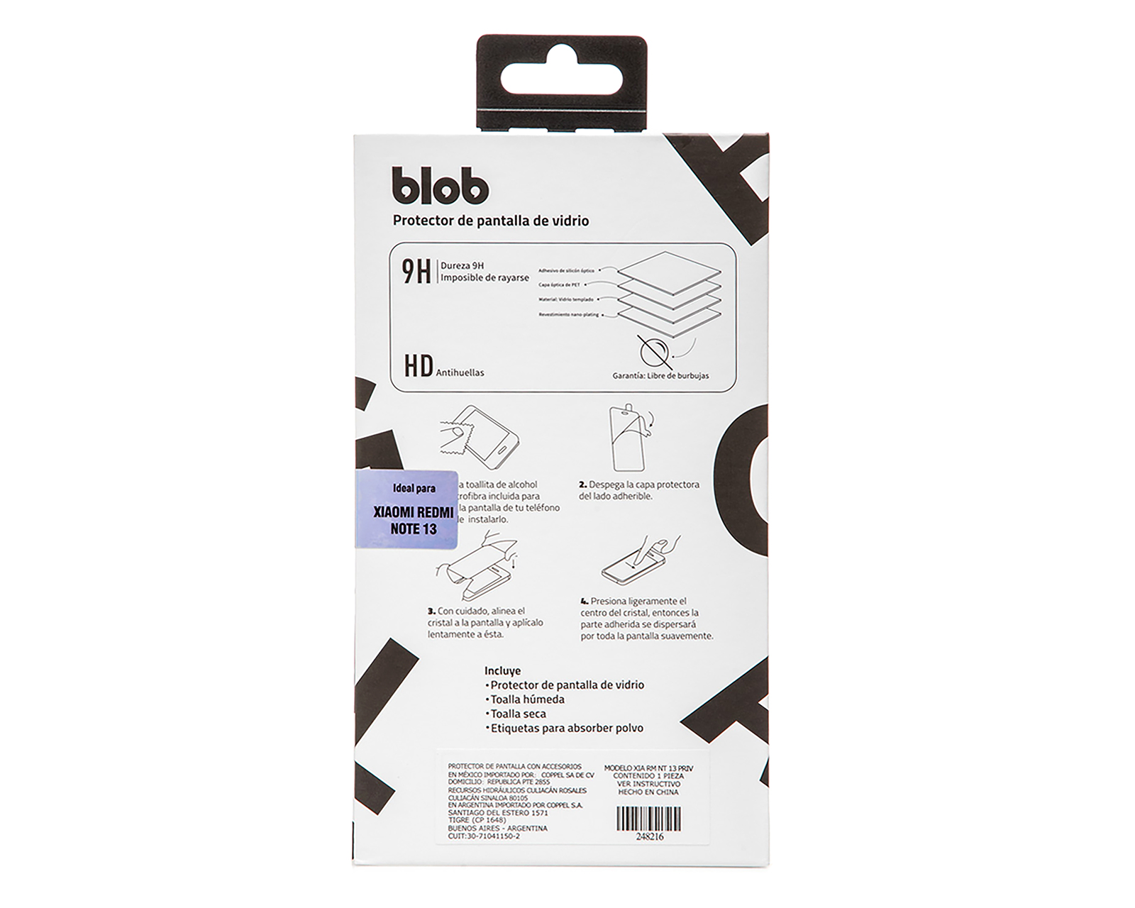 Foto 2 | Foto 2 | Protector de Pantalla Blob para Xiaomi Redmi Note 13
