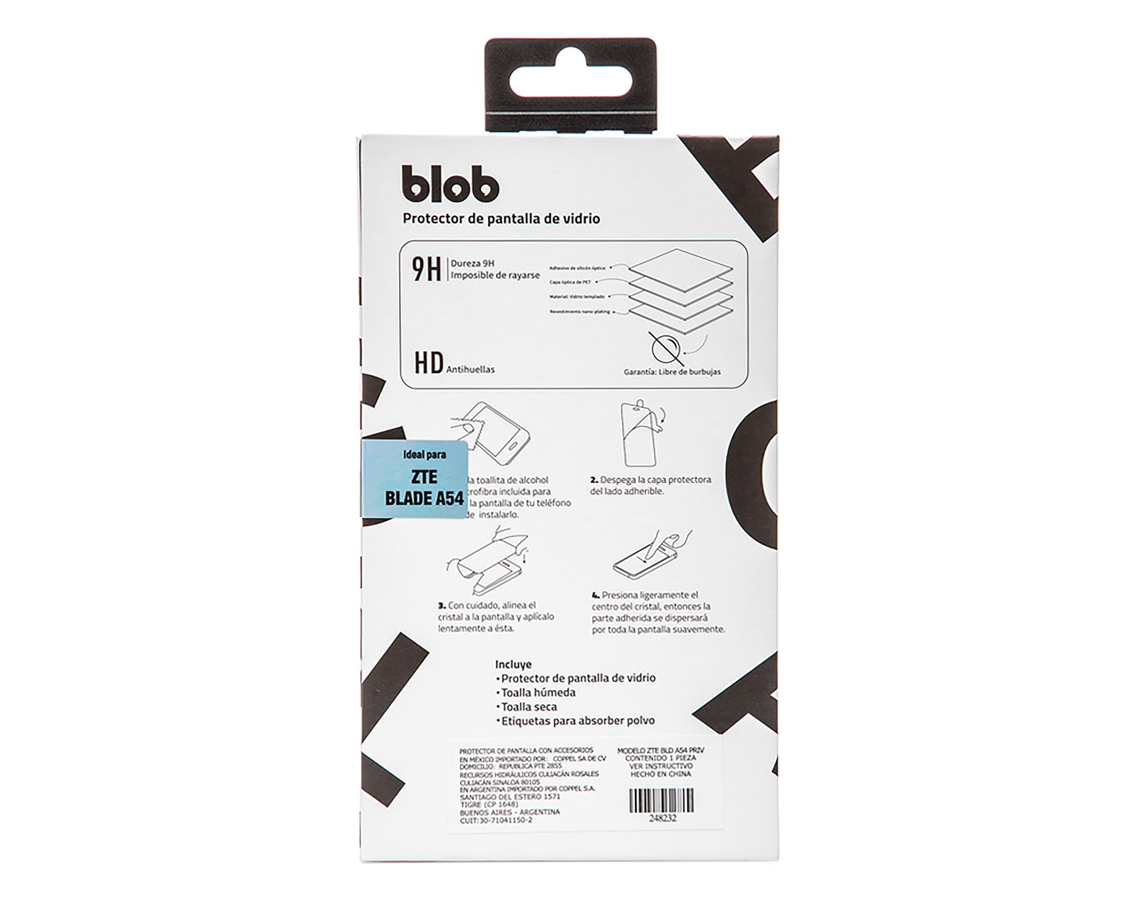 Foto 3 pulgar | Foto 2 | Protector de Pantalla Blob para ZTE Blade A54