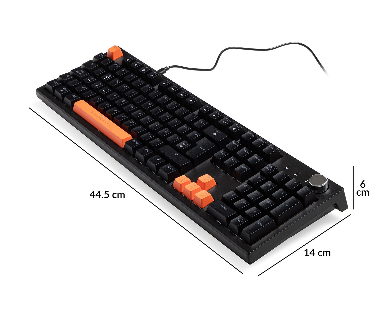 Foto 7 pulgar | Foto 6 | Teclado Gamer Alámbrico Gamecraft Krypton T4000
