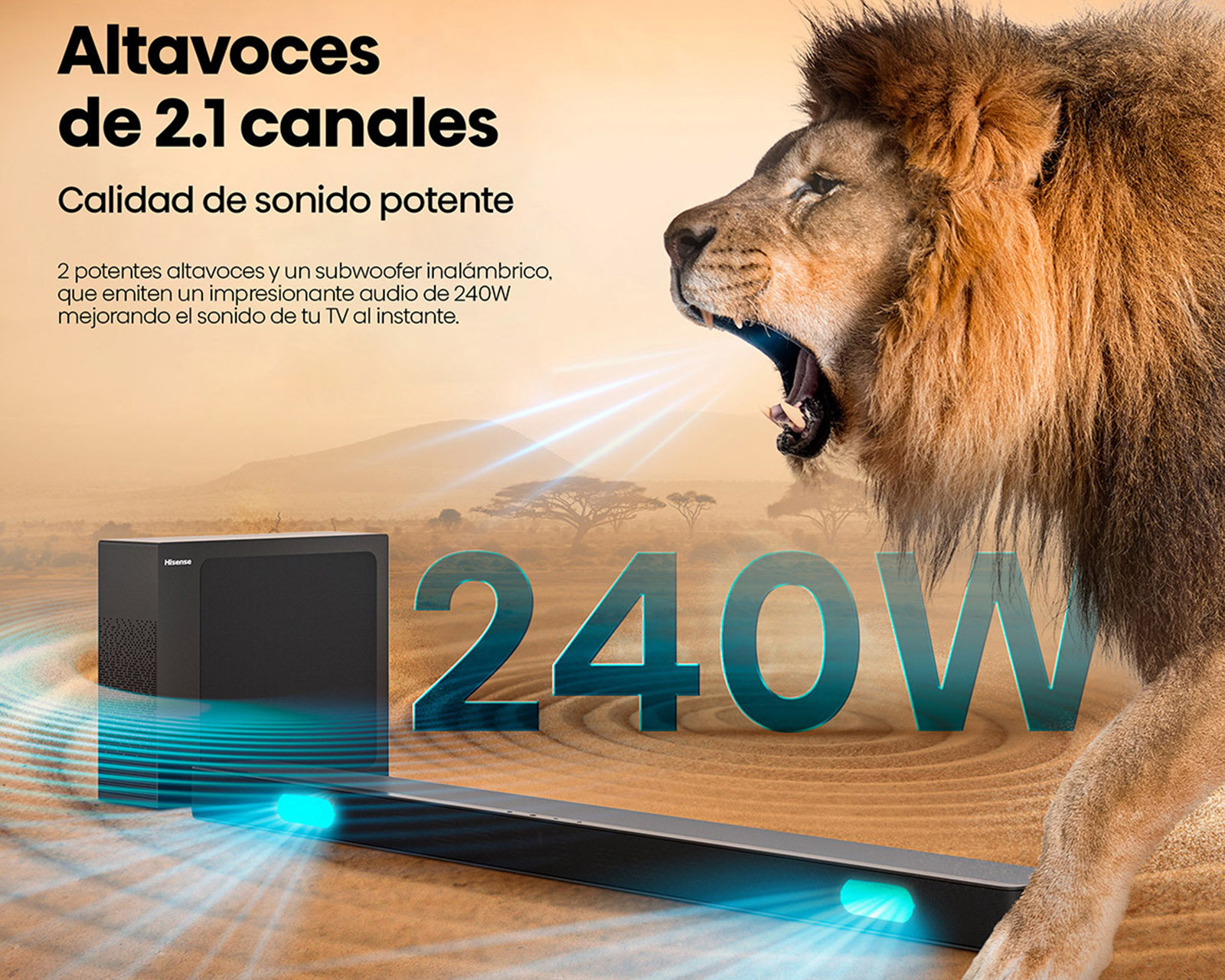 Foto 11 pulgar | Foto 10 | Barra de Sonido Hisense HS2100 2.1 Canales 240 W