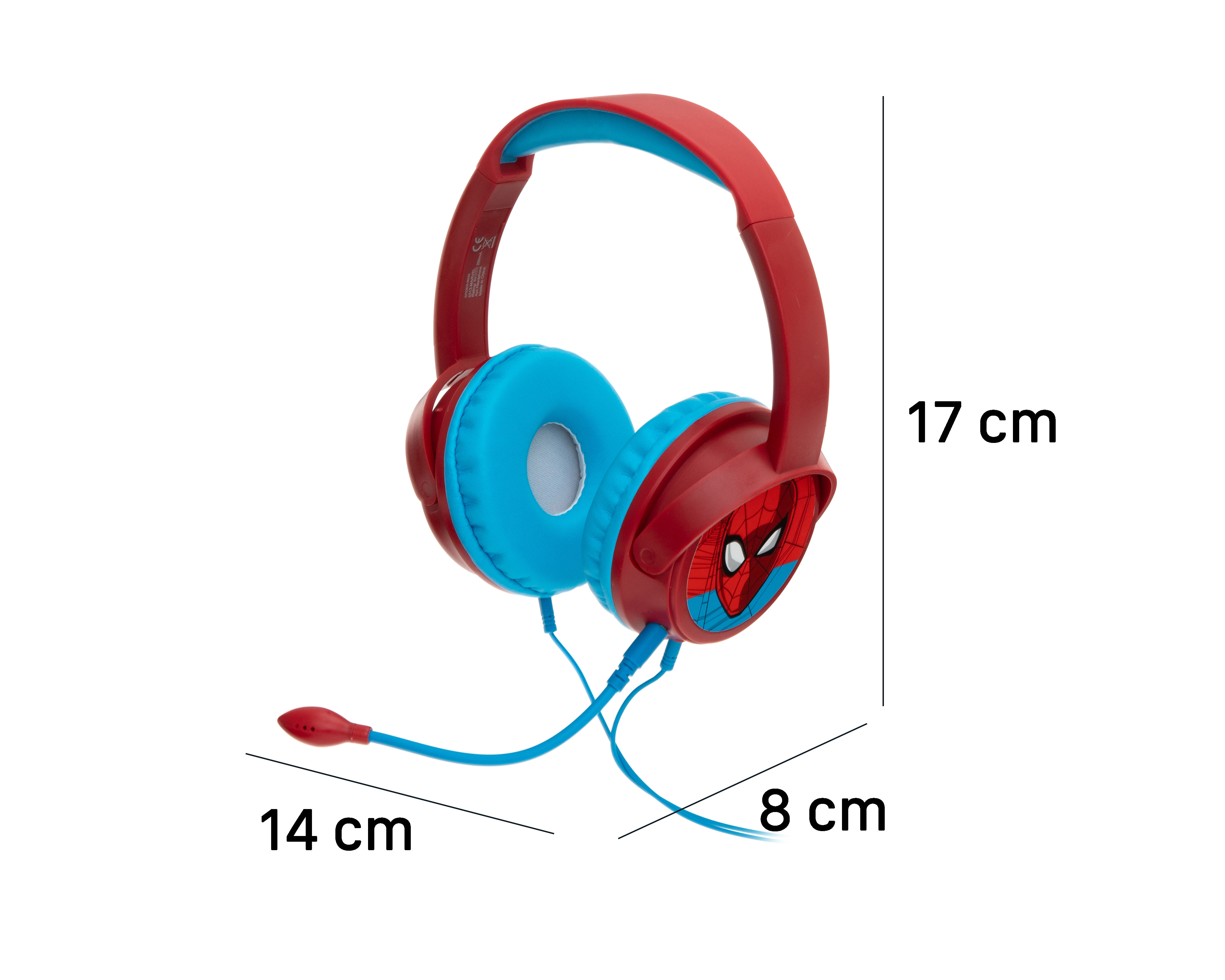Foto 7 | Foto 7 | Audífonos de Diadema Alámbricos Marvel Spider-Man con Micrófono Desplegable