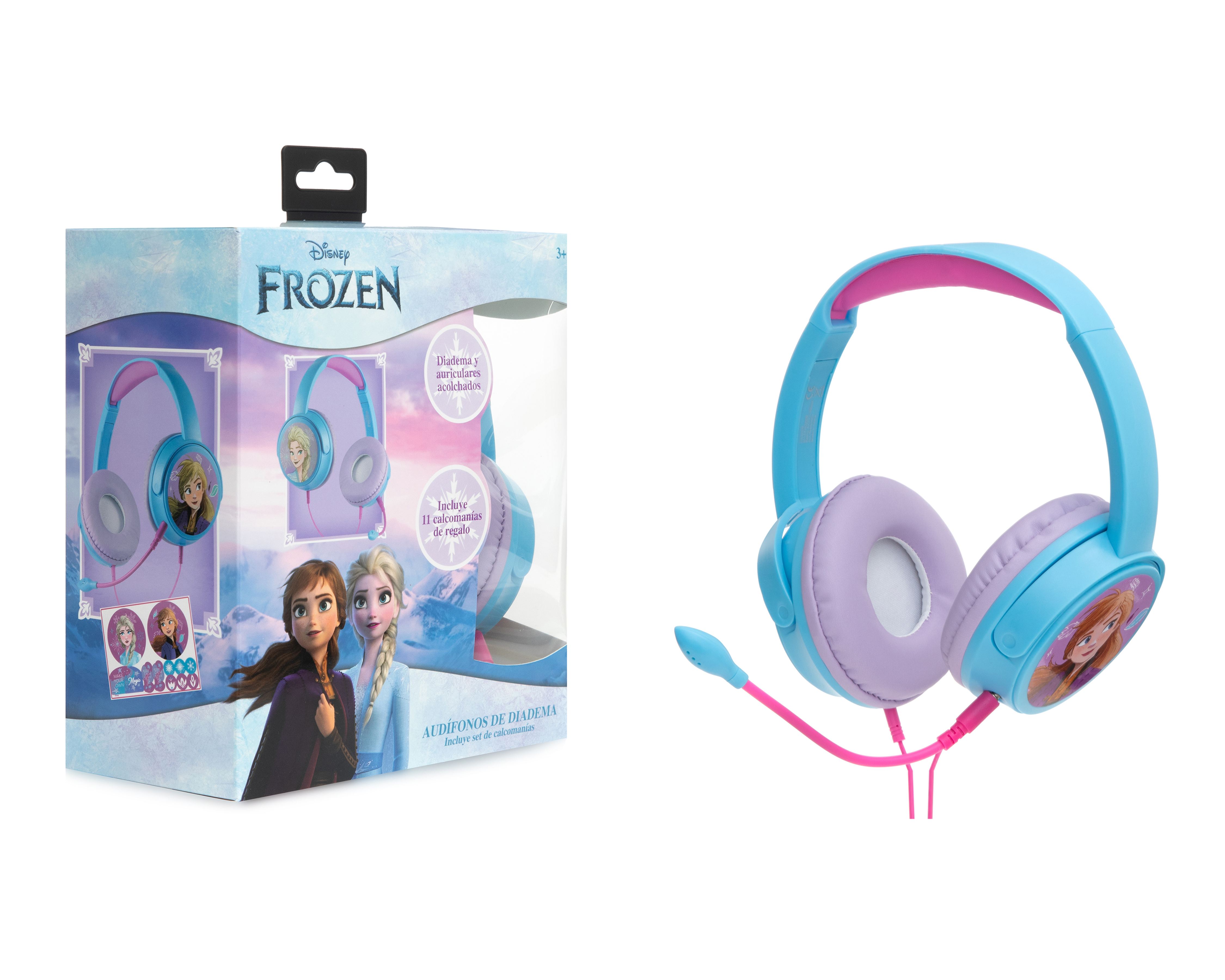 Foto 5 pulgar | Foto 4 | Audífonos de Diadema Alámbricos Disney Frozen con Micrófono Desplegable